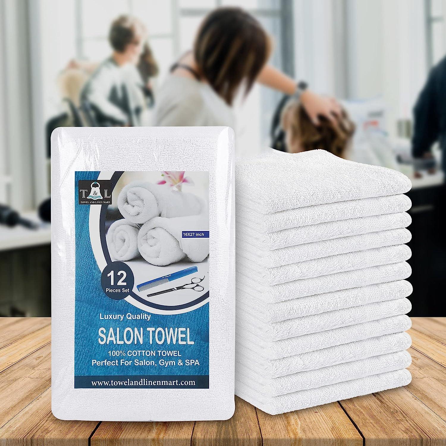 120 Bulk Pack New White ( 16x27 Inch ) Towels for Hand- Salon-Gym
