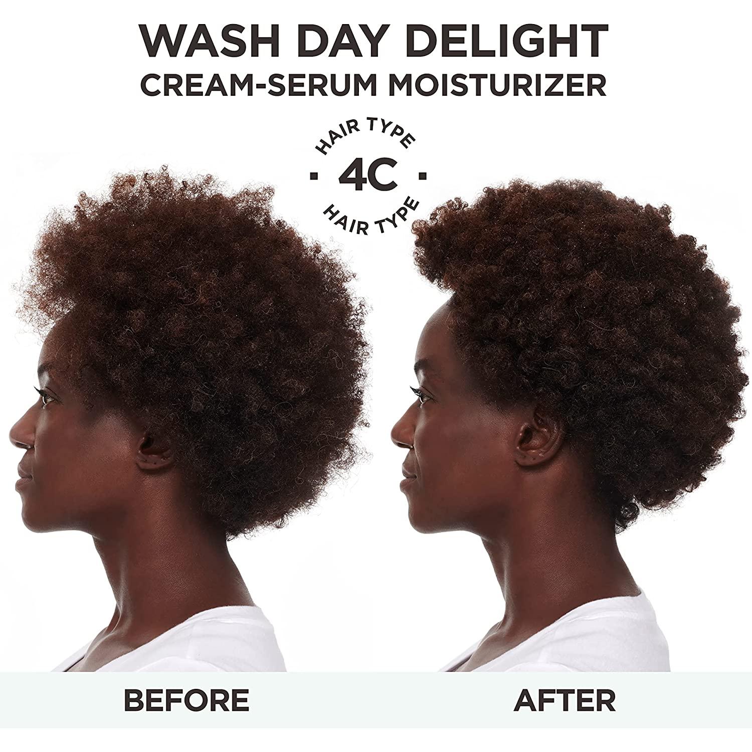 Carol's Daughter Wash Day Delight Cream Serum Hair Moisturizer for Curly  Hair, Anti-Frizz, Made with Aloe and Glycerin,  fl oz