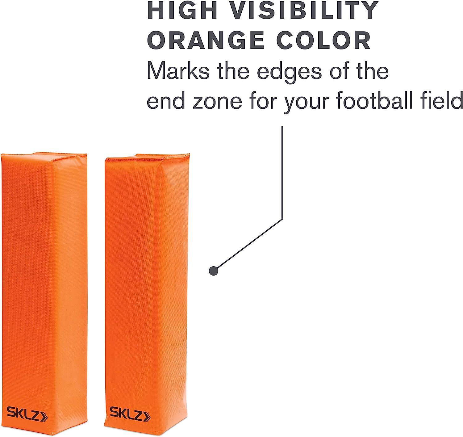 4 Pcs Football End Zone Pylons,18" X 4" X 4" Sand Weighted Anchorless Footbal - View #12