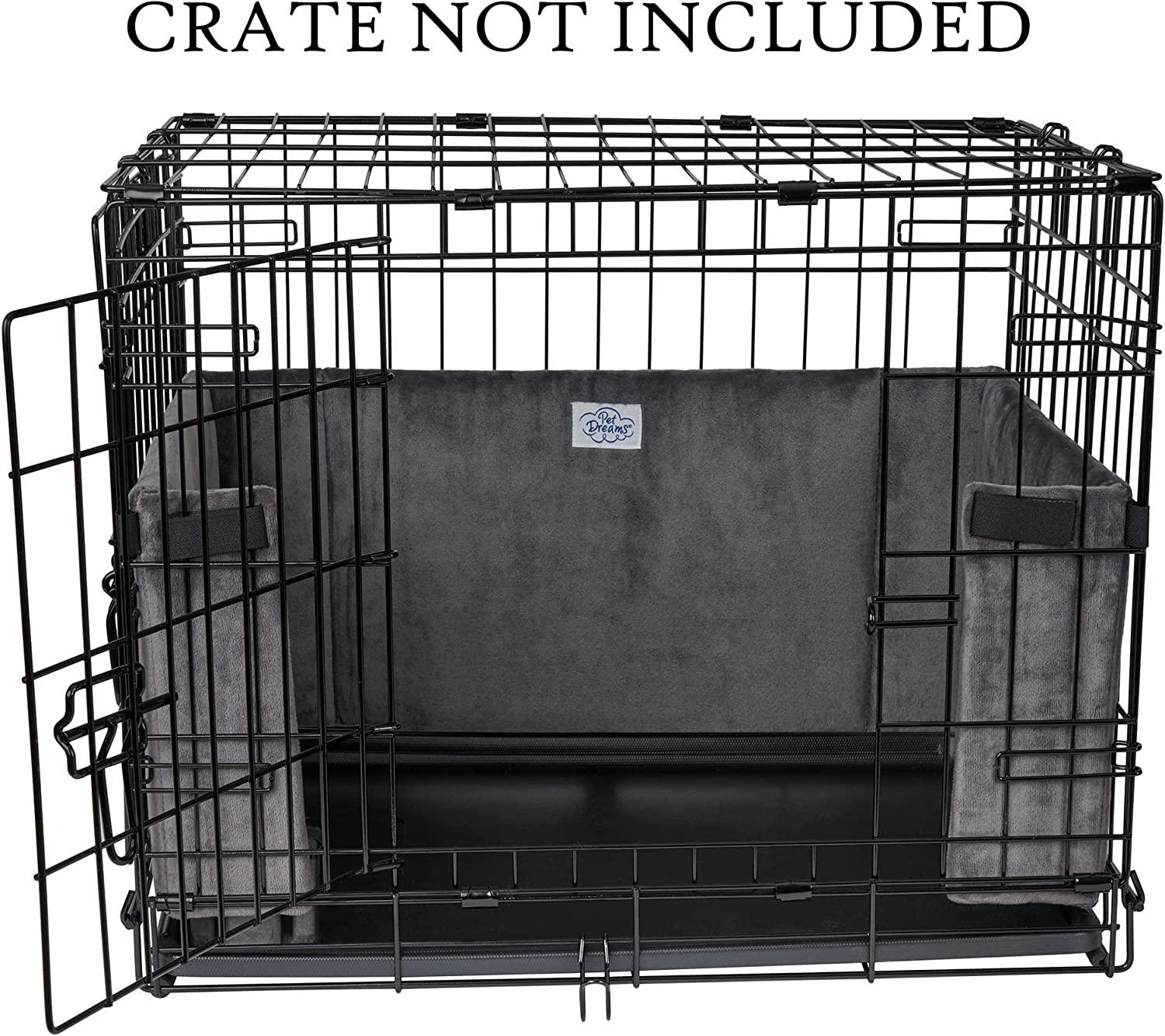 Pet Dreams Breathable Crate Cover - Single Door Dog Crate Covers/Kennel  Covers, Metal Dog Crate Accessories, Machine Washable Kennel Cover (Blue