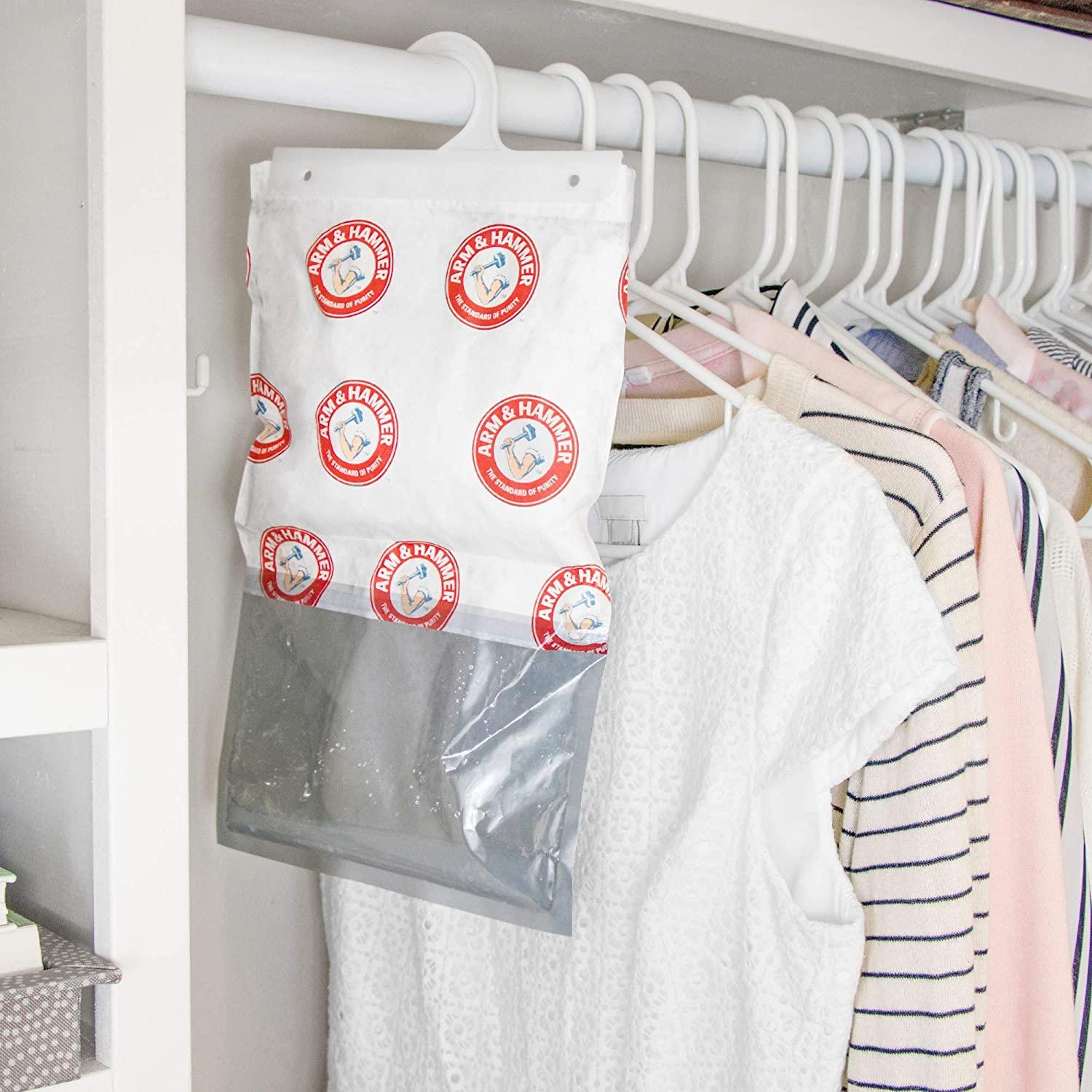 Arm & Hammer Hanging Moisture Absorber & Odor Eliminator - 6 Pack, Clean Burst