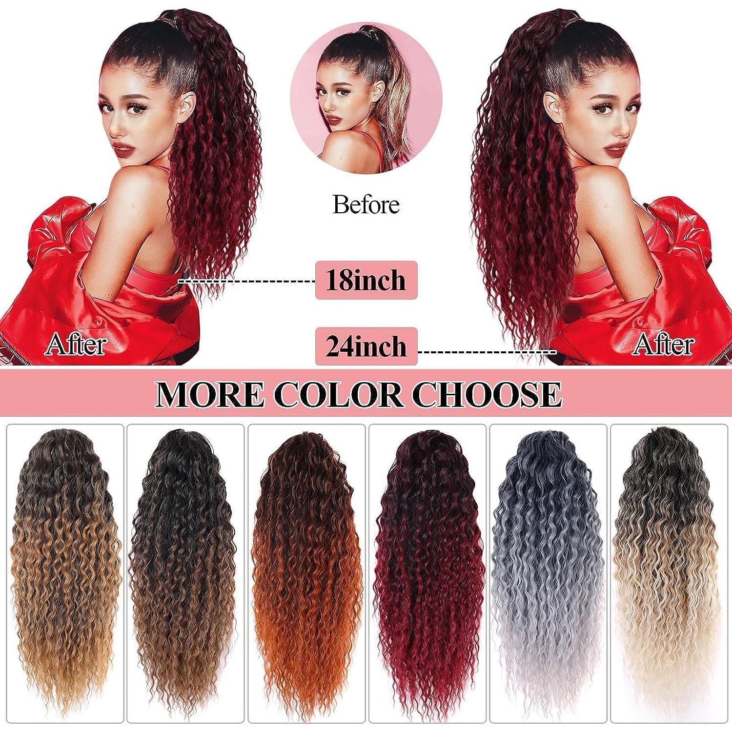 Curly weave drawstring ponytail sale