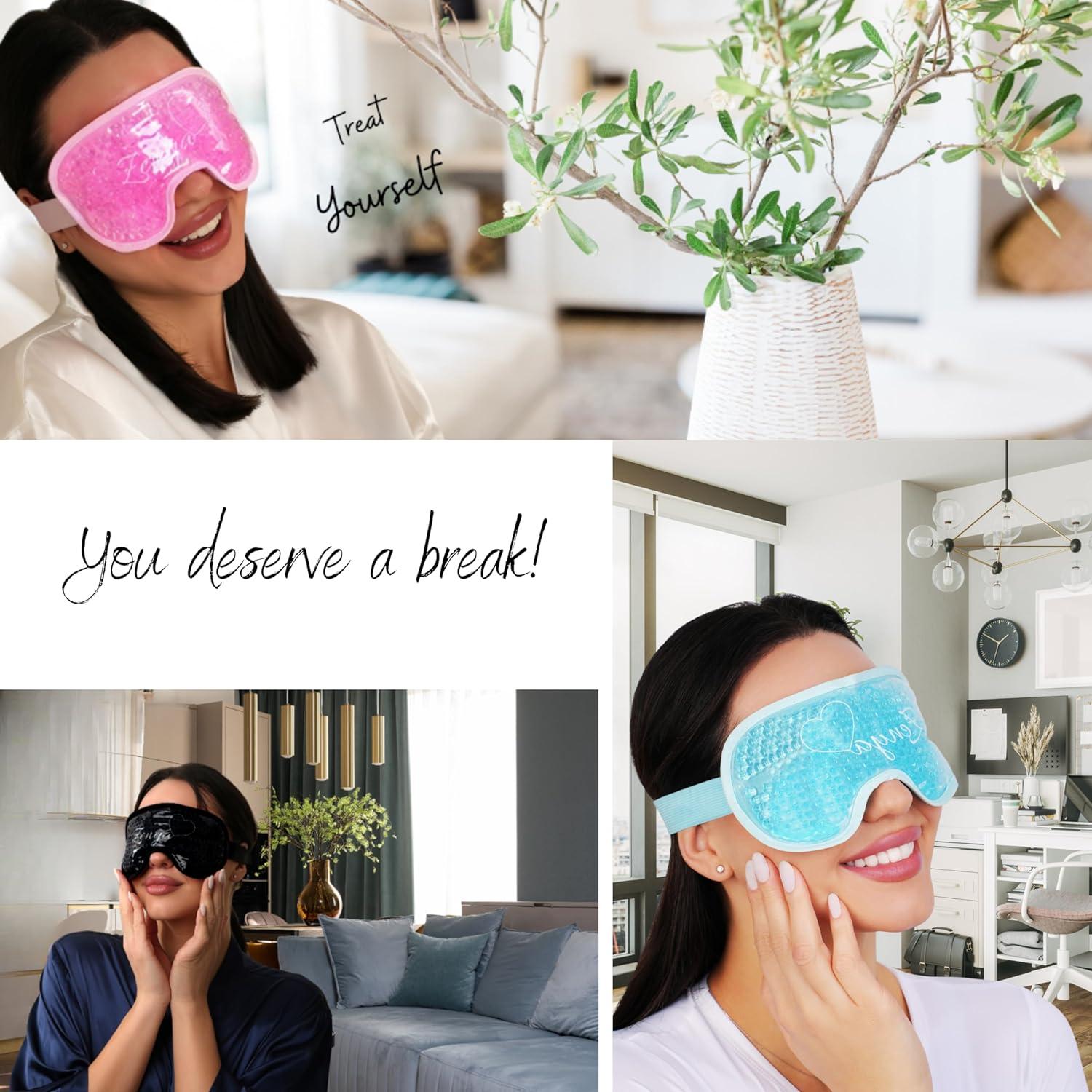 Gel Sleep Eye Mask Cooling Heating Reusable Hot Cold Headache Relief Migraine UK | UK - View #8