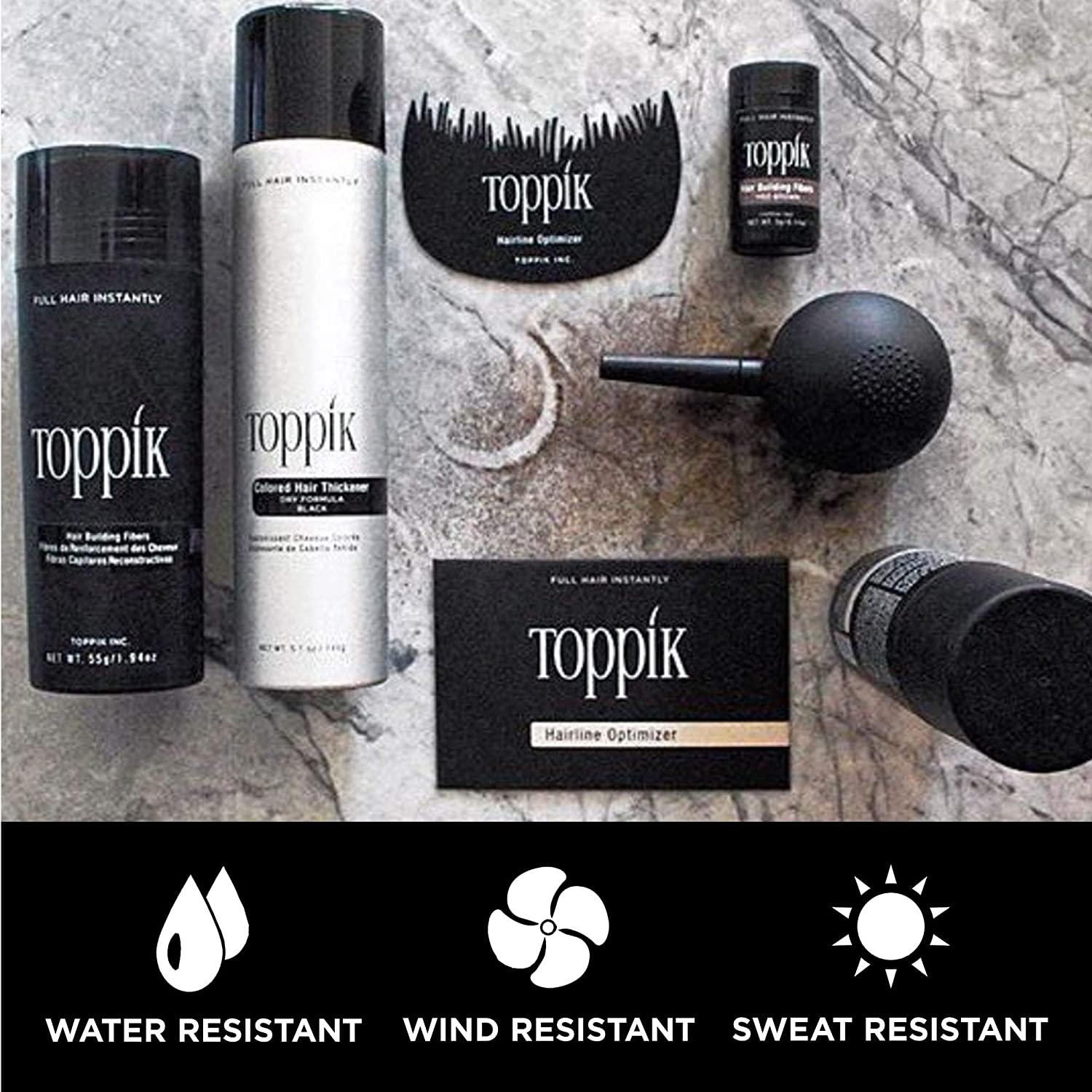 Toppik Hair Building Fibers 55g Fill In Fine or Thinning Hair Instantly Thicker Fuller Looking
