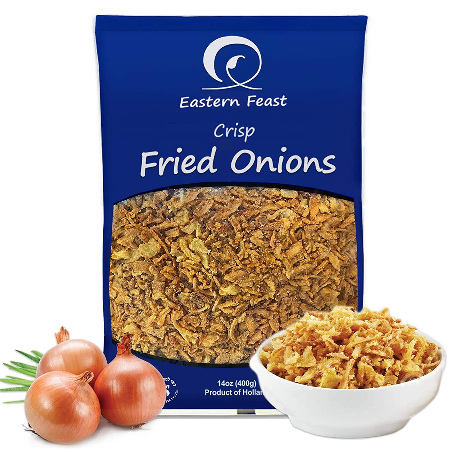 EF Crispy Fried Onions (2 Pack) 14 oz Product of Holland