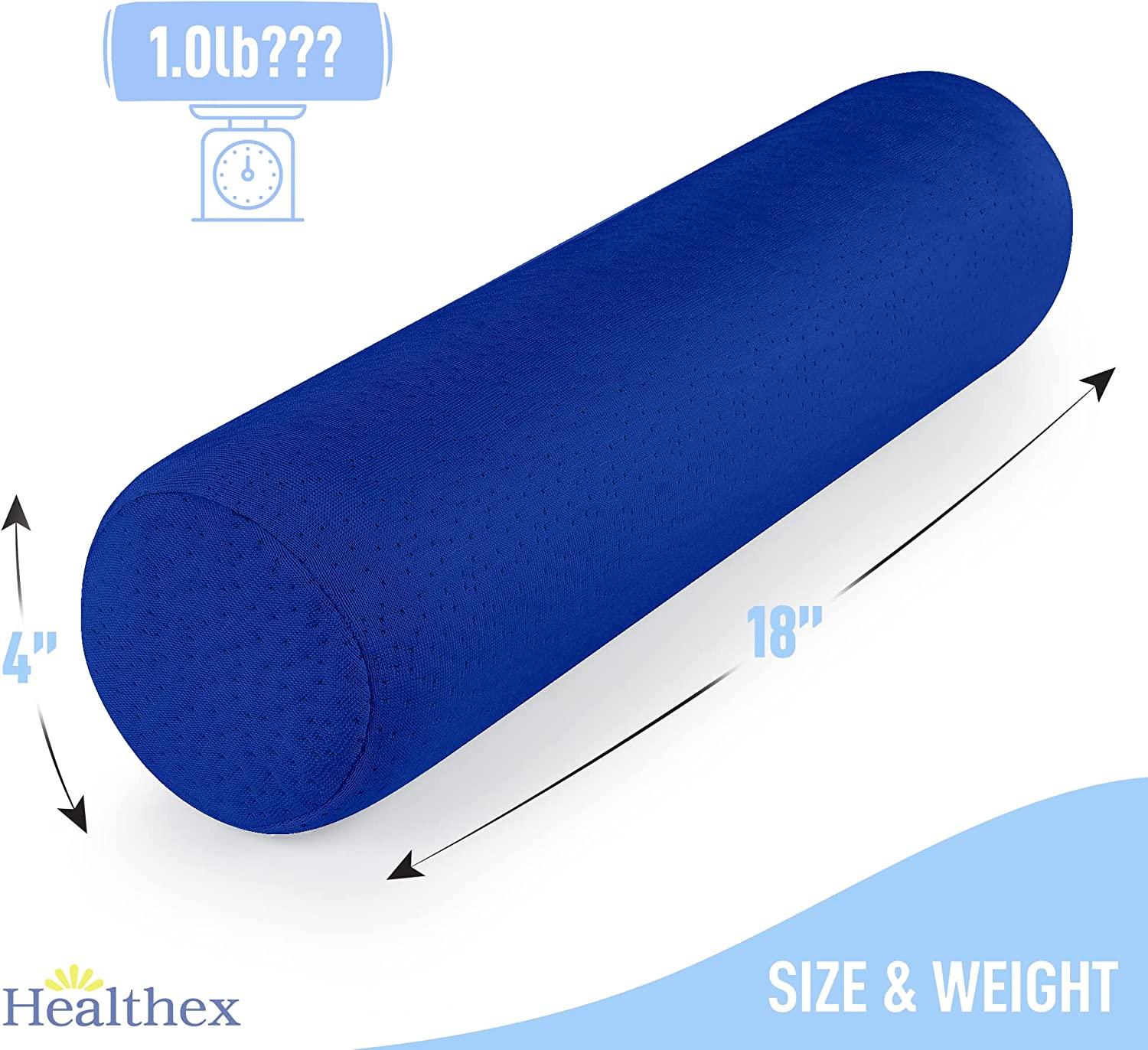 Healthex Cervical Neck roll Pillow, Memory Foam Pillow, Cylinder Round