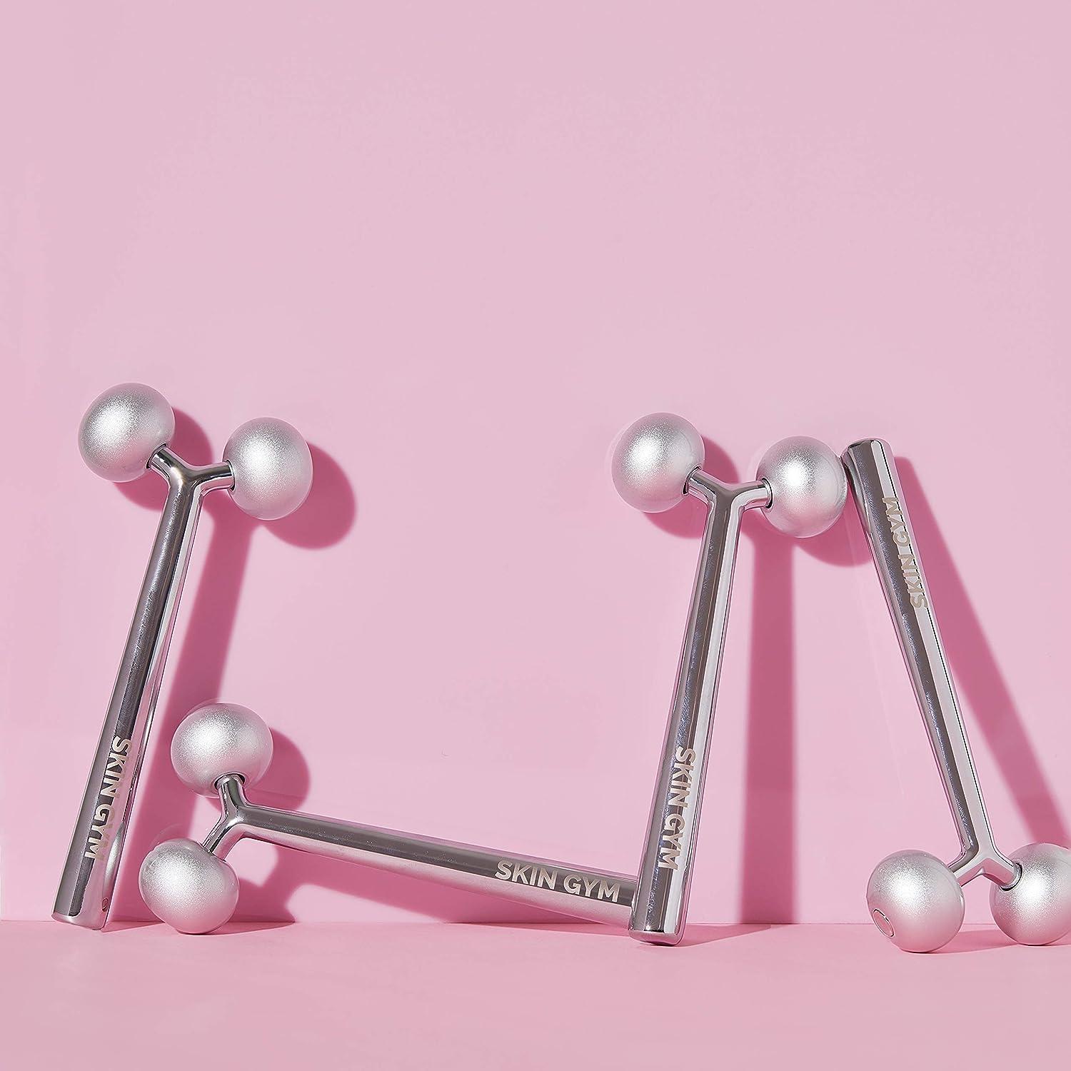 skin gym rose quartz vibrating lift & contour beauty roller Amazon.com: SKIN GYM Beauty Lifter Vibrating T-Bar Gold, Sonic Facial  Massage Tool for Sculpting and Circulation : Beauty & Personal Care