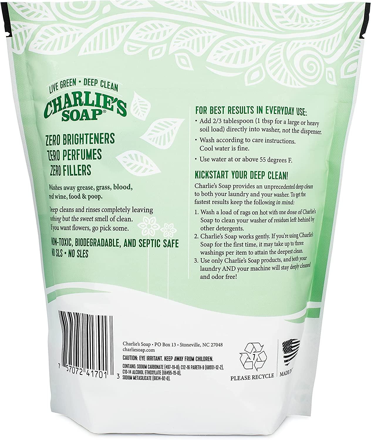 Charlie's Soap Laundry Powder 100 Loads, Fragrance Free