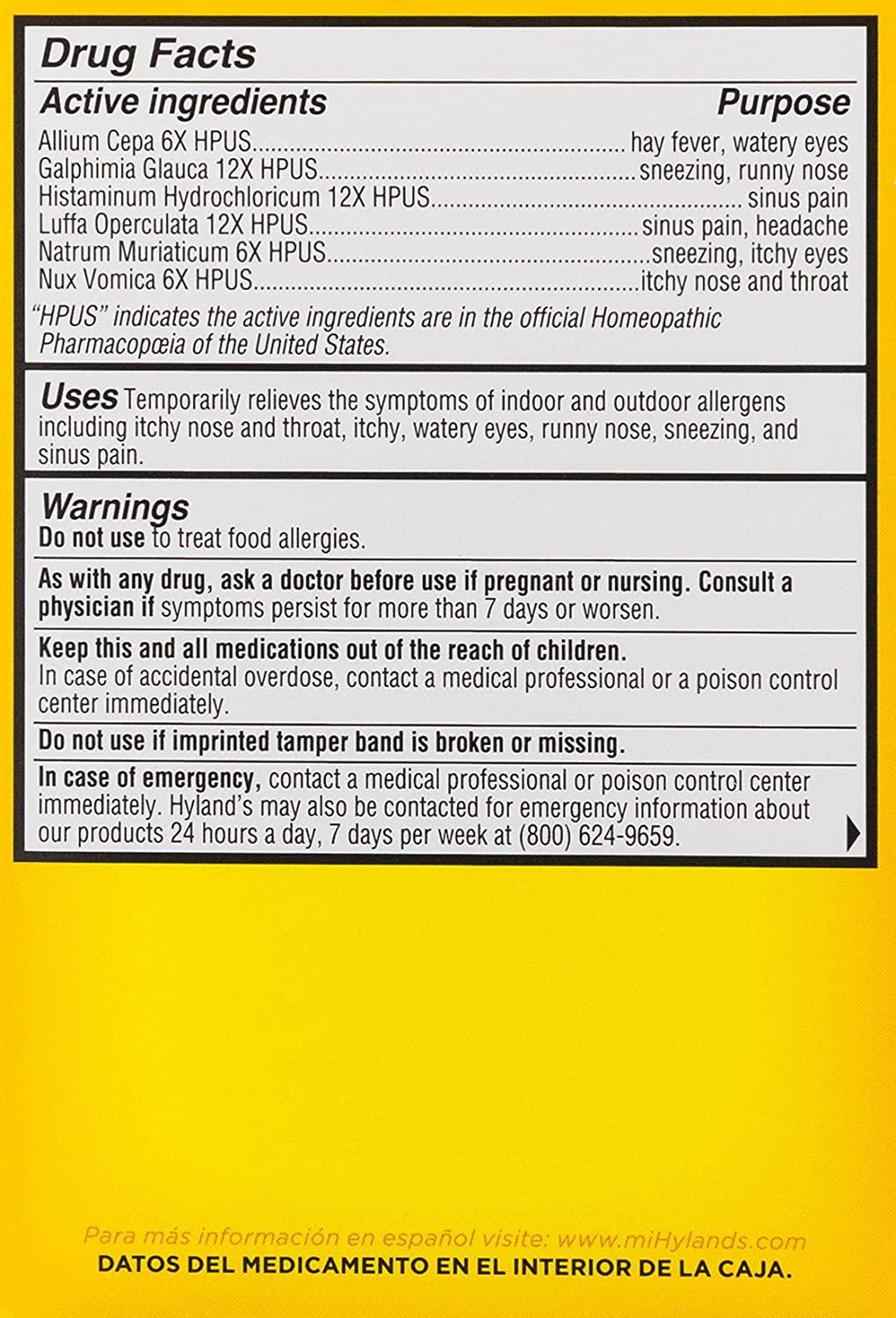 Childrens Allergy Medicine by Hyland's 4 Kids Allergy Relief Tablets
