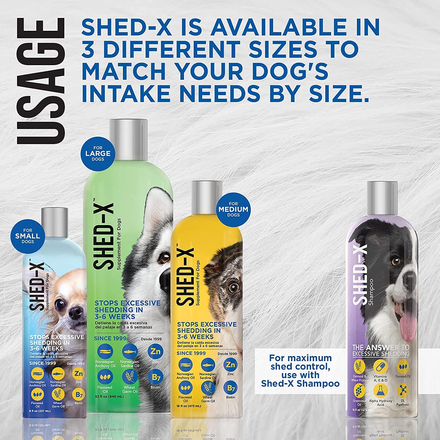 ShedX Liquid Daily Supplement For Dogs 100 Natural