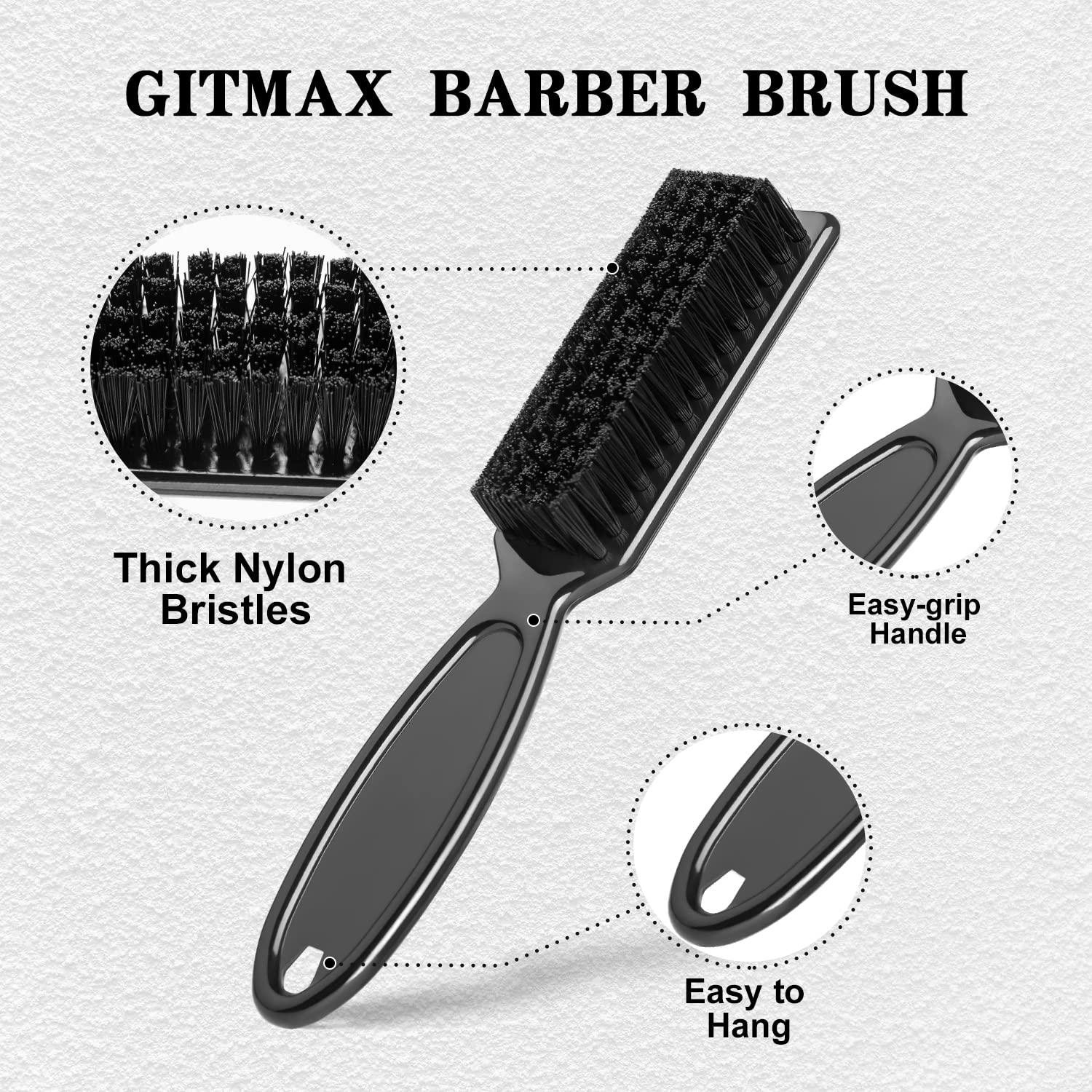 Blade Clipper Cleaning Brush Scrub Brush Barber Blade Cleaning Clipper  Nylon Brush Tool, 12 Pieces( 