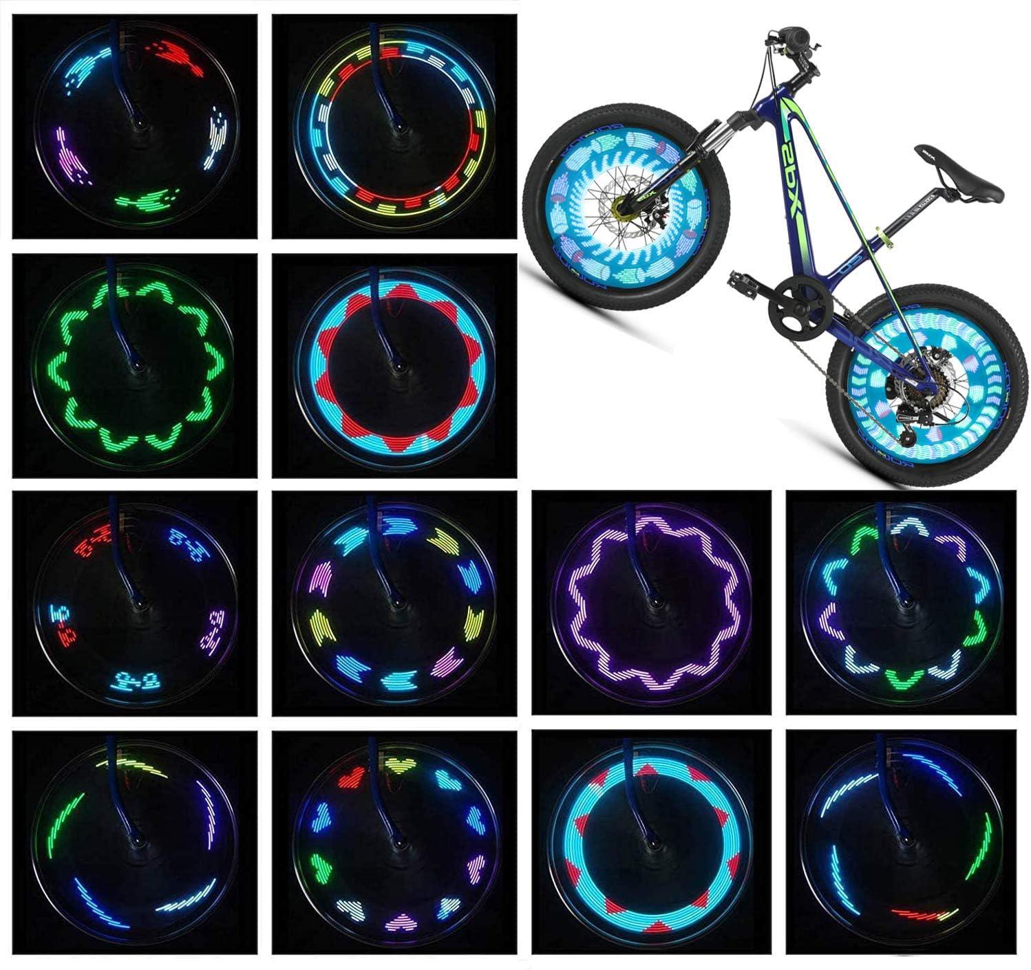 Bike Wheel Lights – 2 Pack LED Spoke Lights With 30 Patterns | Waterproof, Motion-Activated & Easy Install For Night Riding
