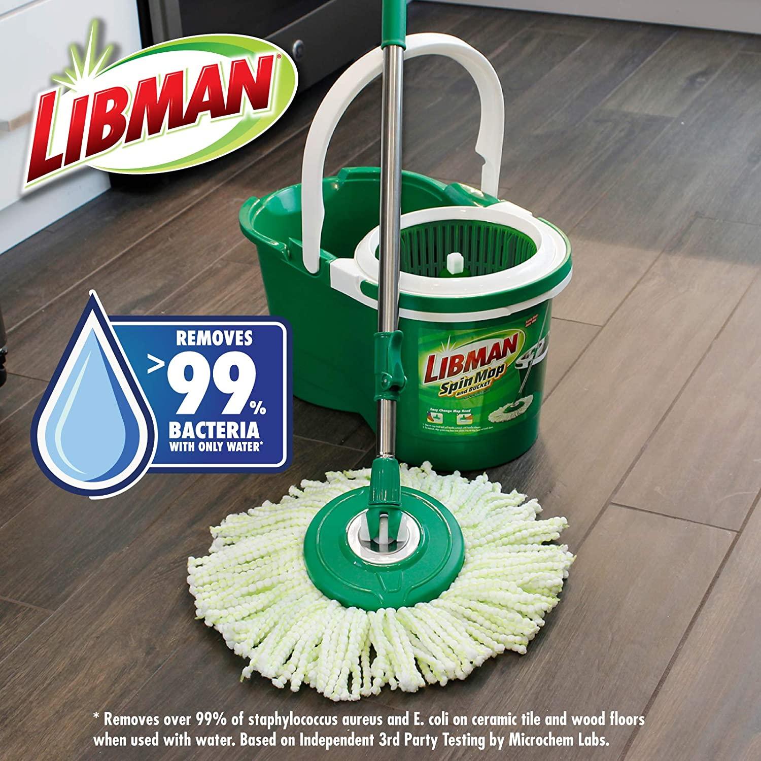 Libman 1164 Spin Mop Refill 4Pack Replacement Mop Heads for