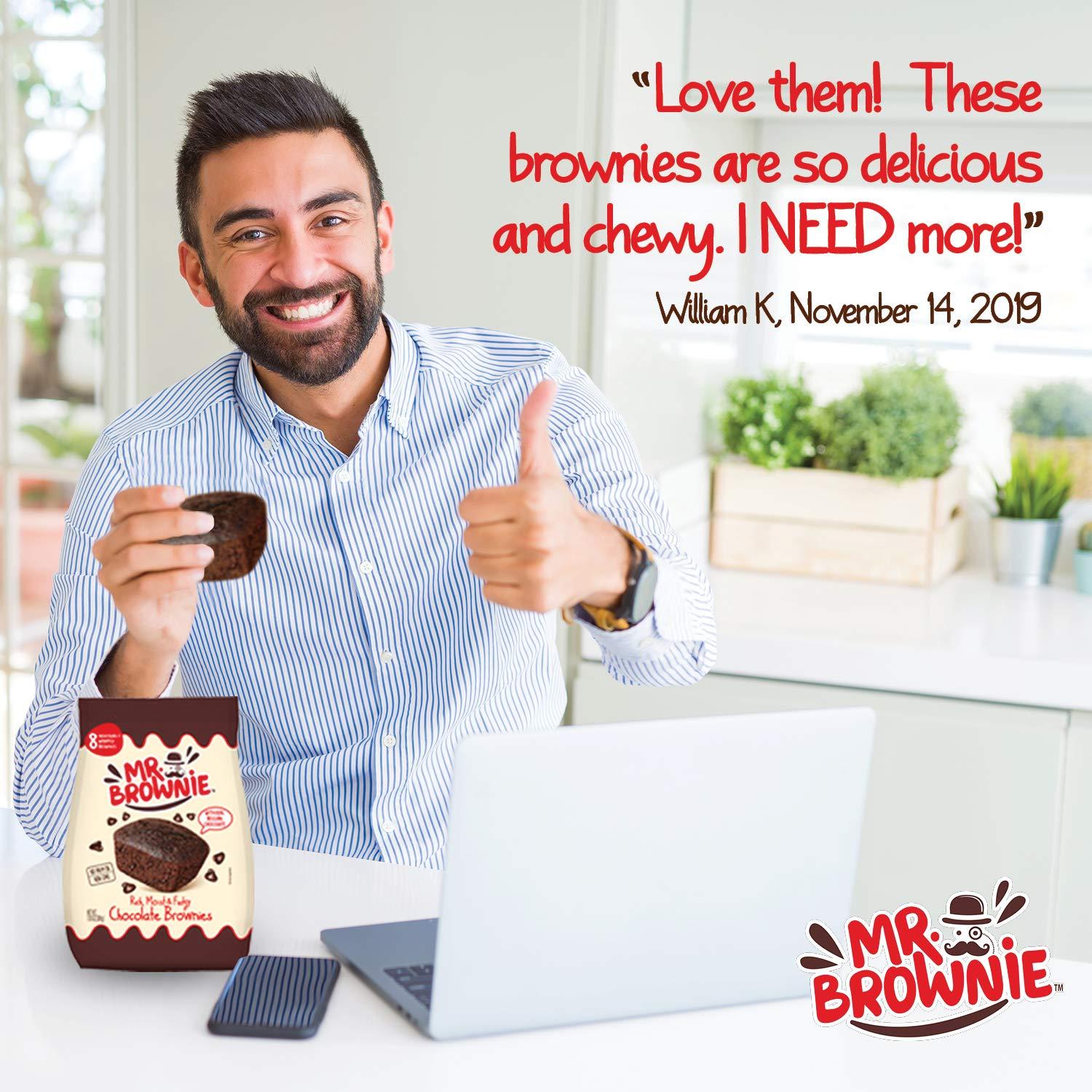 Mr. Brownie Chocolate Brownies 8 Individually Wrapped Brownie Bites