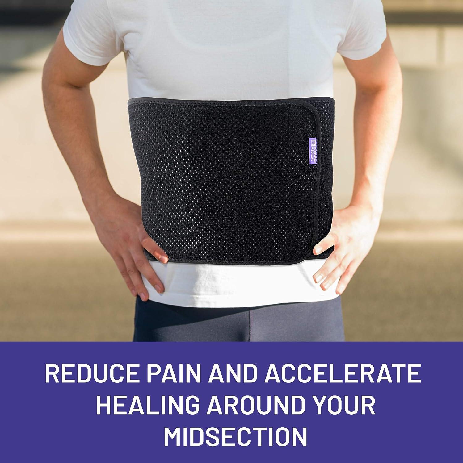 Everyday Medical Abdominal Binder Post Surgery with Bamboo Charcoal  Accelerate Healing and Reduce Swelling After C-Section Abdomen Surgeries  Tummy Tuck Bladder & Gastric Bypass Belly Girdle