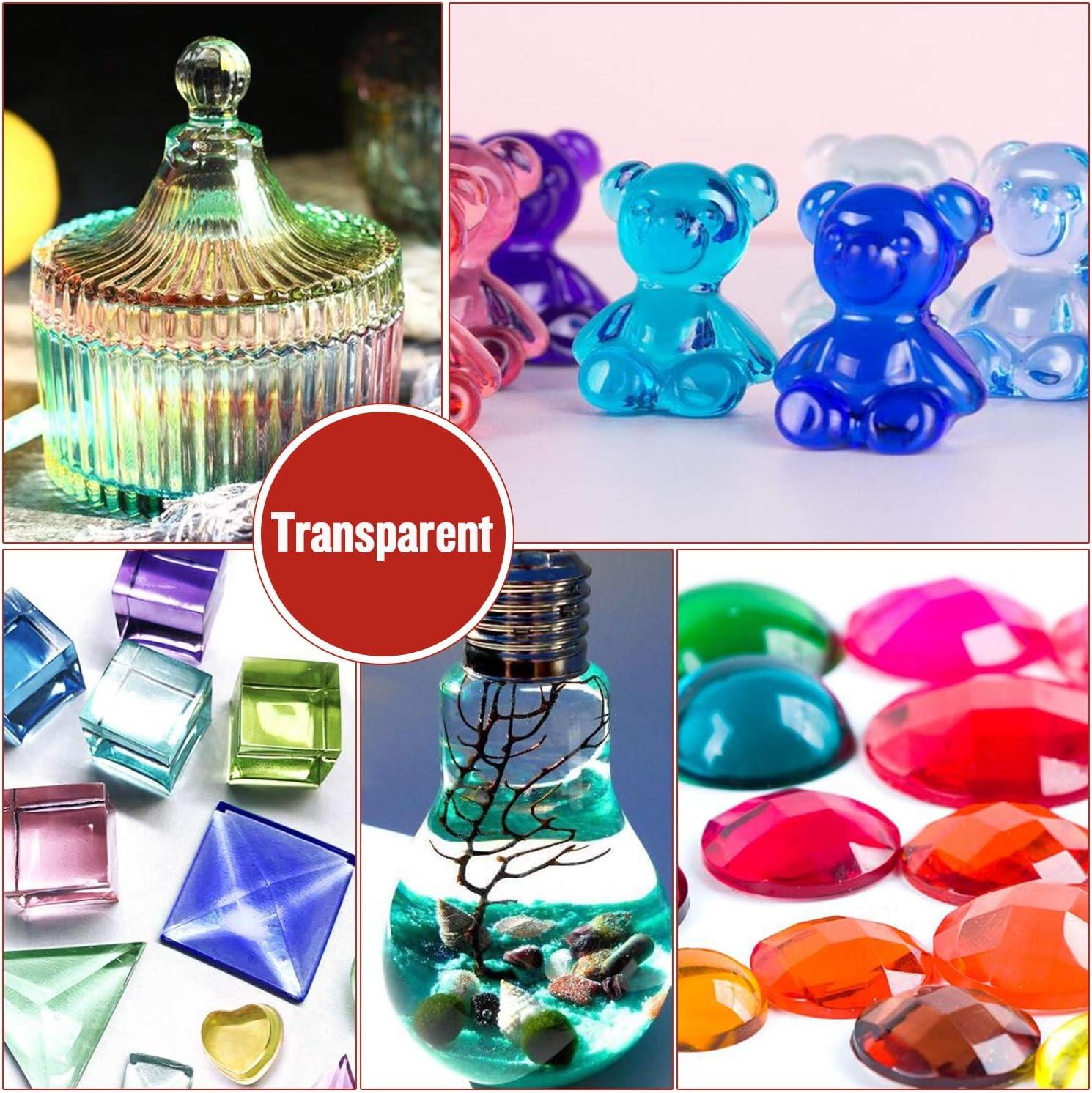 24 Color Epoxy UV Resin Pigment - Crystal Transparent Epoxy Resin Dye –  resinartbysheri