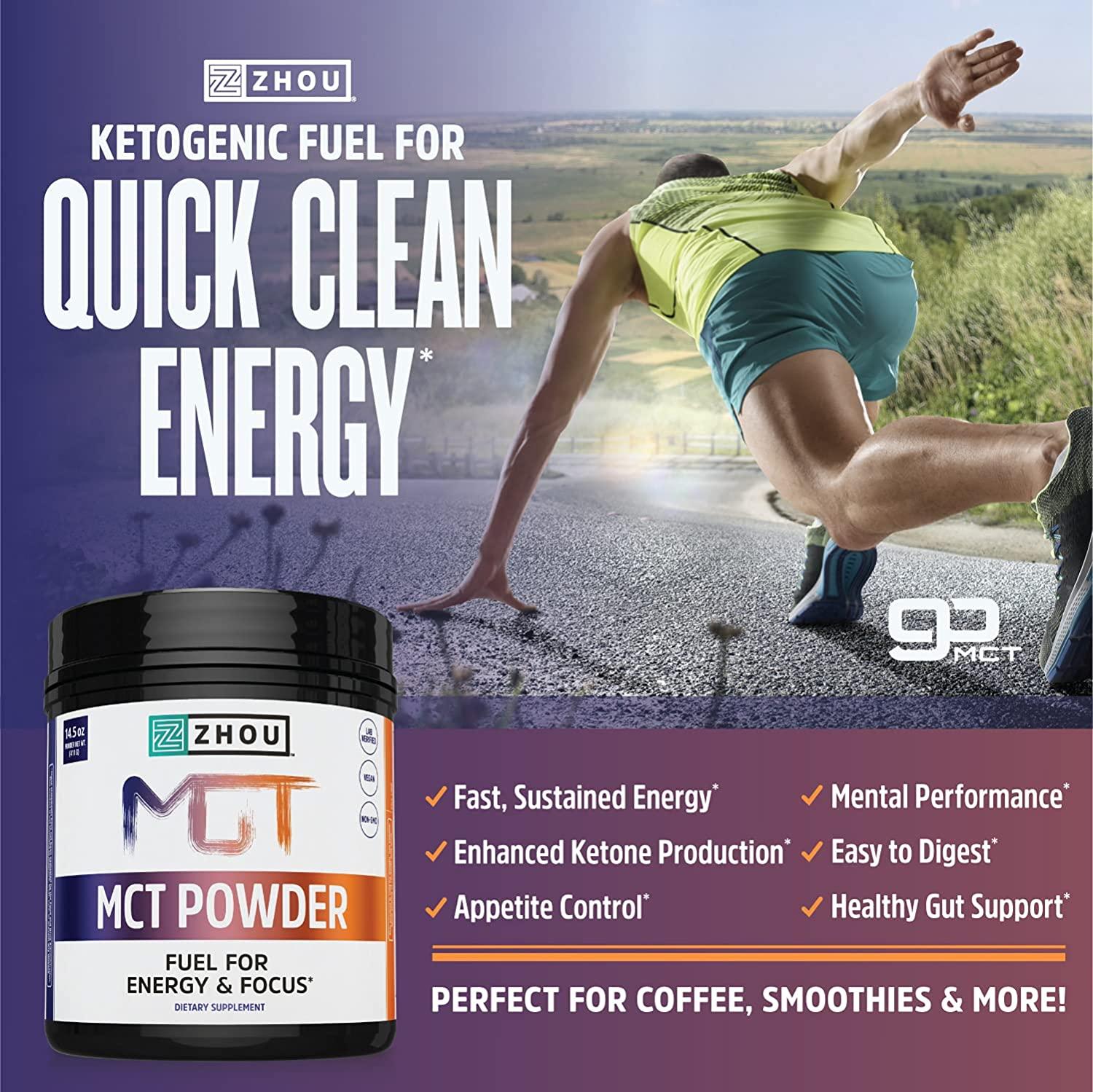 Zhou Nutrition Collagen Peptides Hydrolyzed Protein Unflavored 1.1 lbs