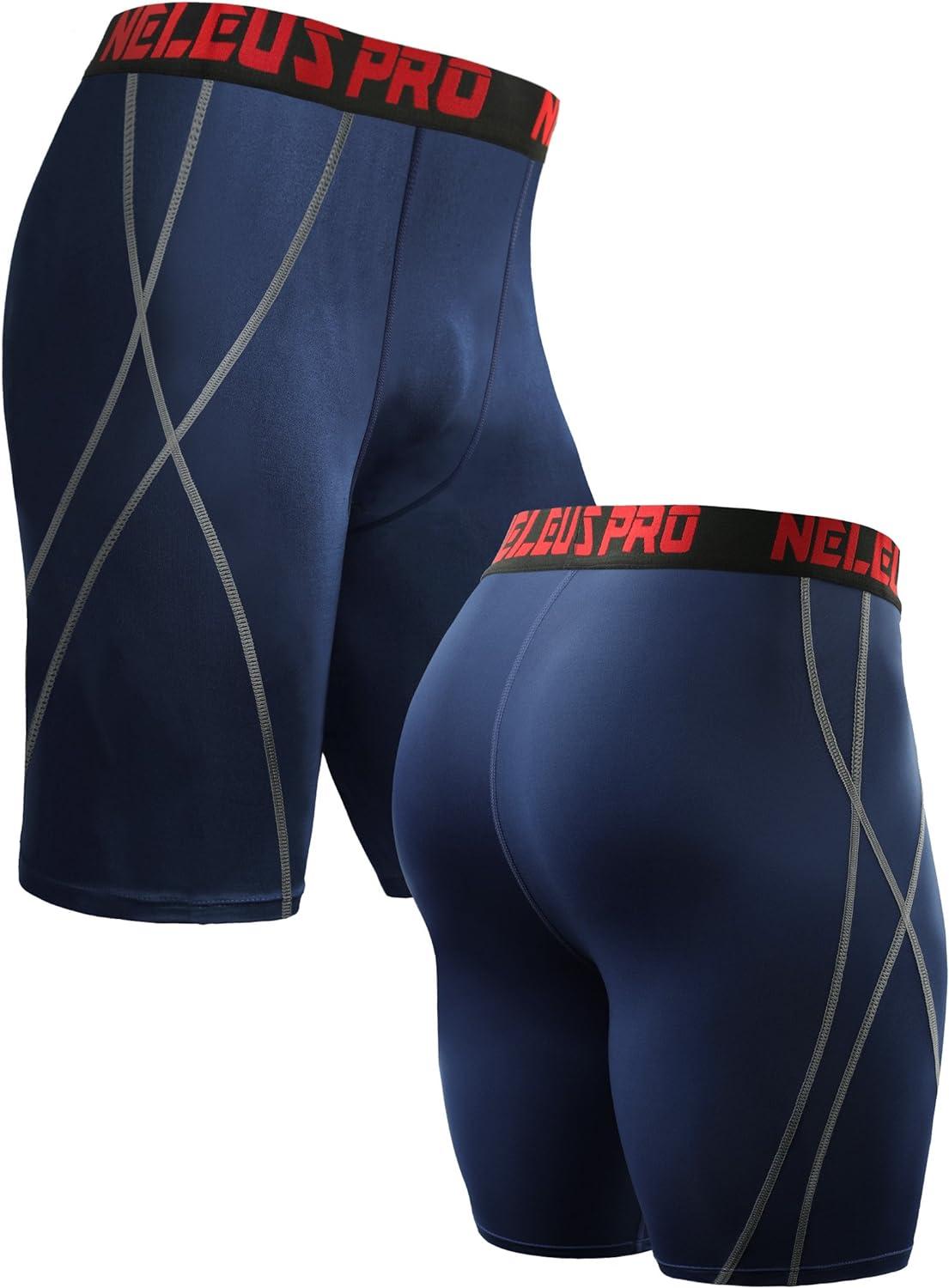 Men Compression Shorts NELEUS Men's Performance Compression Shorts