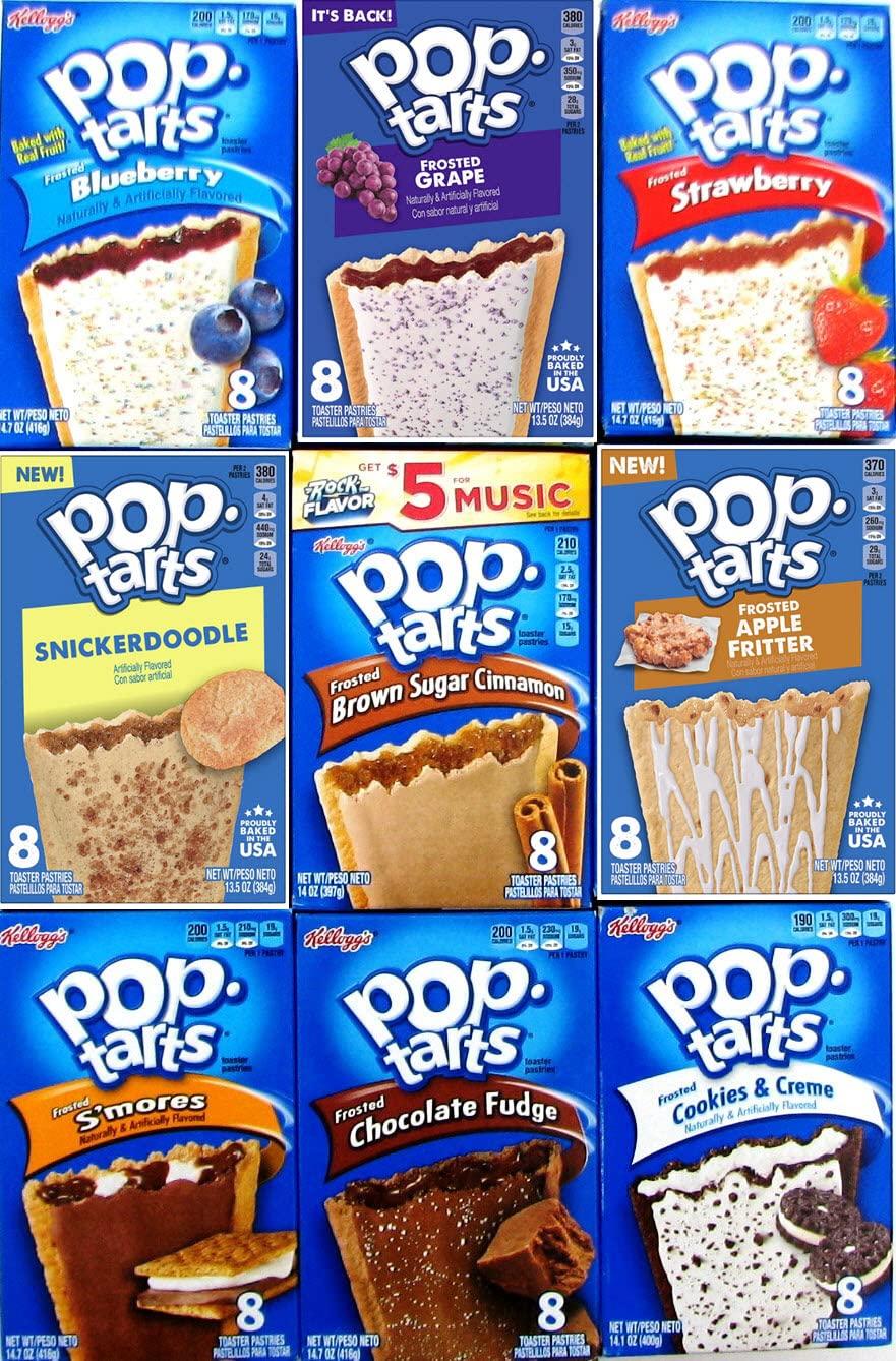 9 Pack! The Ultimate Pop Tarts Variety Pack 9 Different Flavors