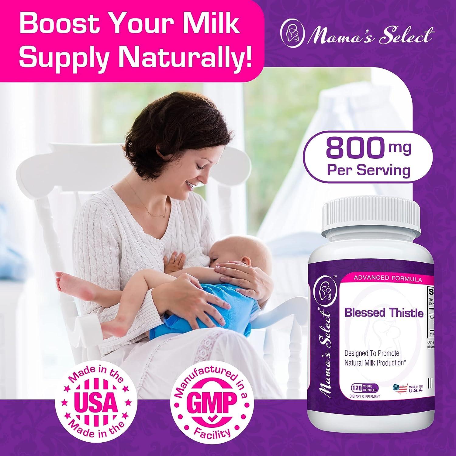 Mama's Select Blessed Thistle Breastfeeding Supplement 800mg for