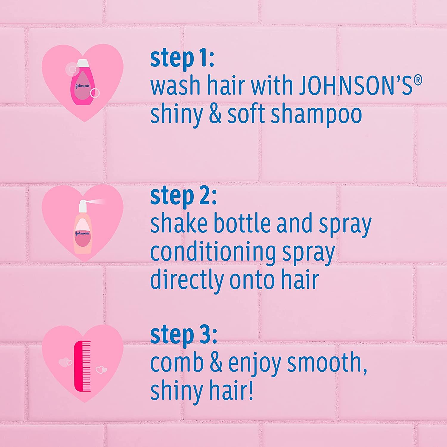 Johnson's Baby Shiny Soft TearFree Kids' Shampoo with Argan Oil Silk