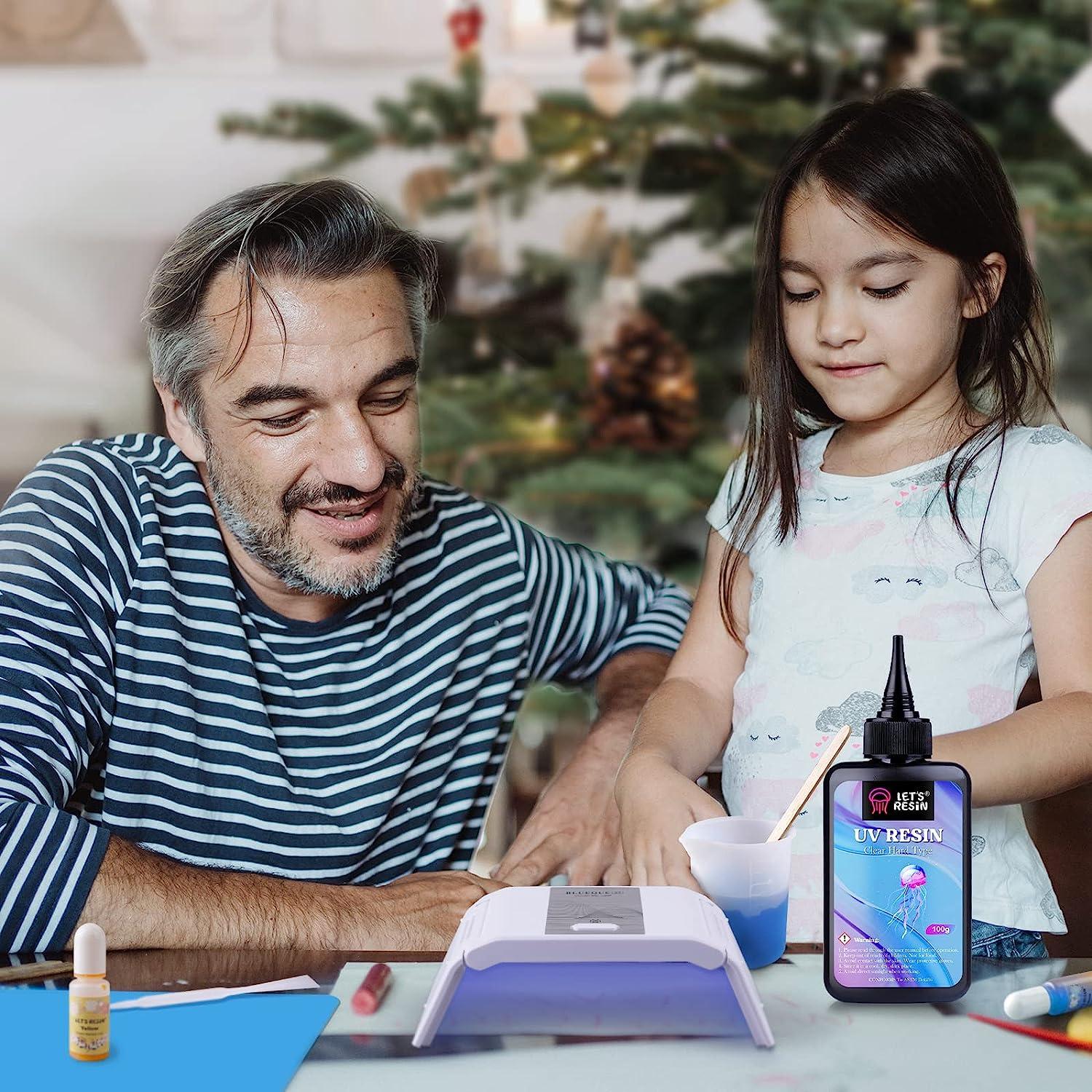 LET'S RESIN UV Resin 200g Crystal Clear Ultraviolet Epoxy Resin Quick