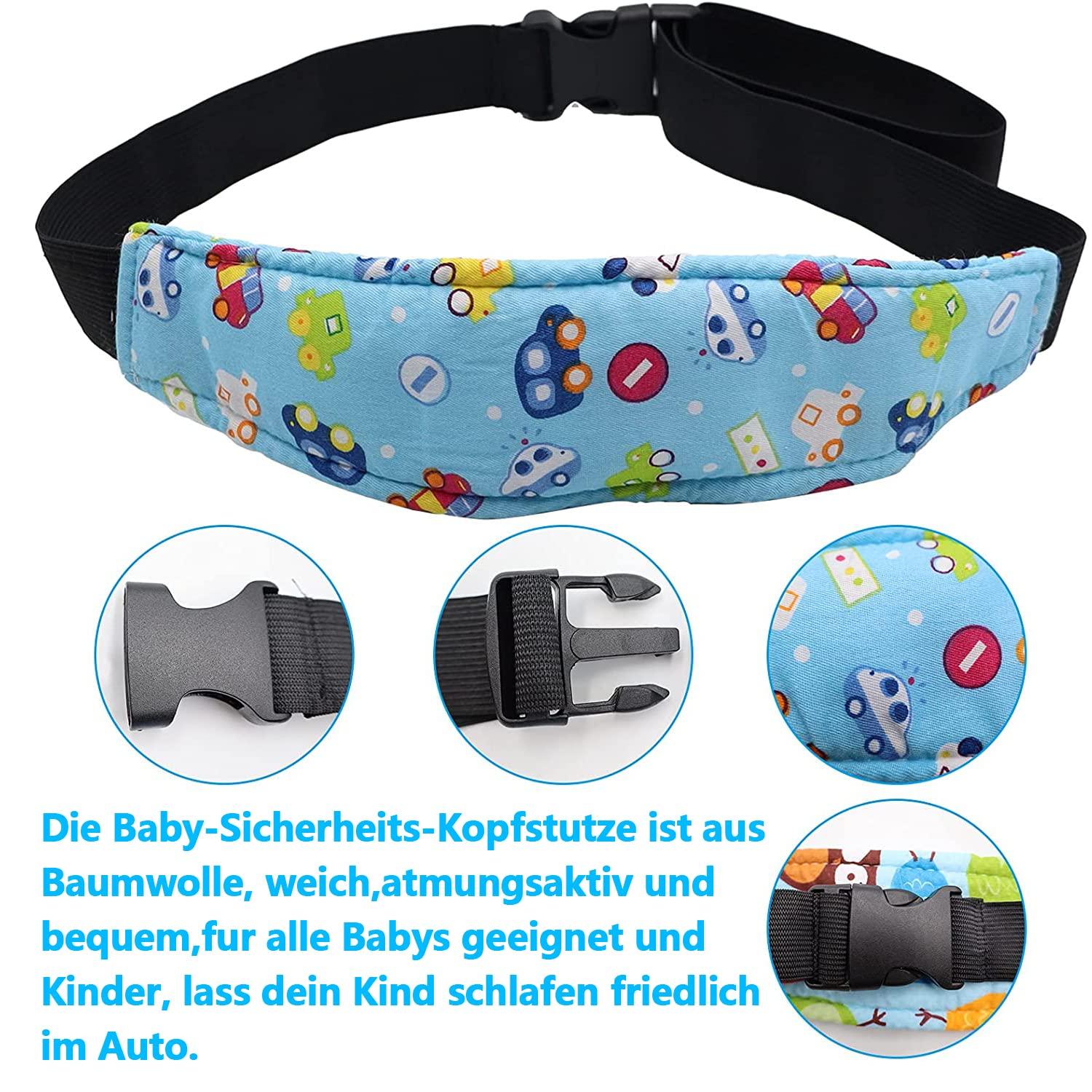 Kid Car Seat Neck Support Pillow, Adjustable For Safe Sleeping Travel