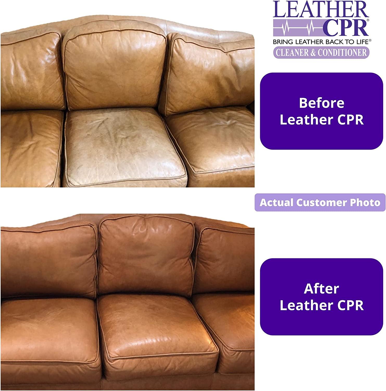 CPR Cleaning Products CPR 32oz Bottle-Irritant-Free Leather Cleaner &  Conditioner for Your Home Works Wonders on Furniture, Jackets, Shoes, Auto  & More, 32 oz, White, 32 Ounce