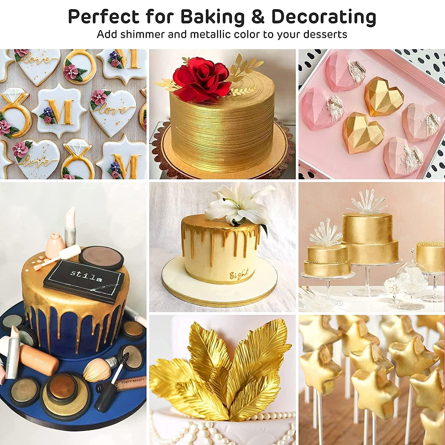 The Best Edible Metallic Food Colours Cake Decorating