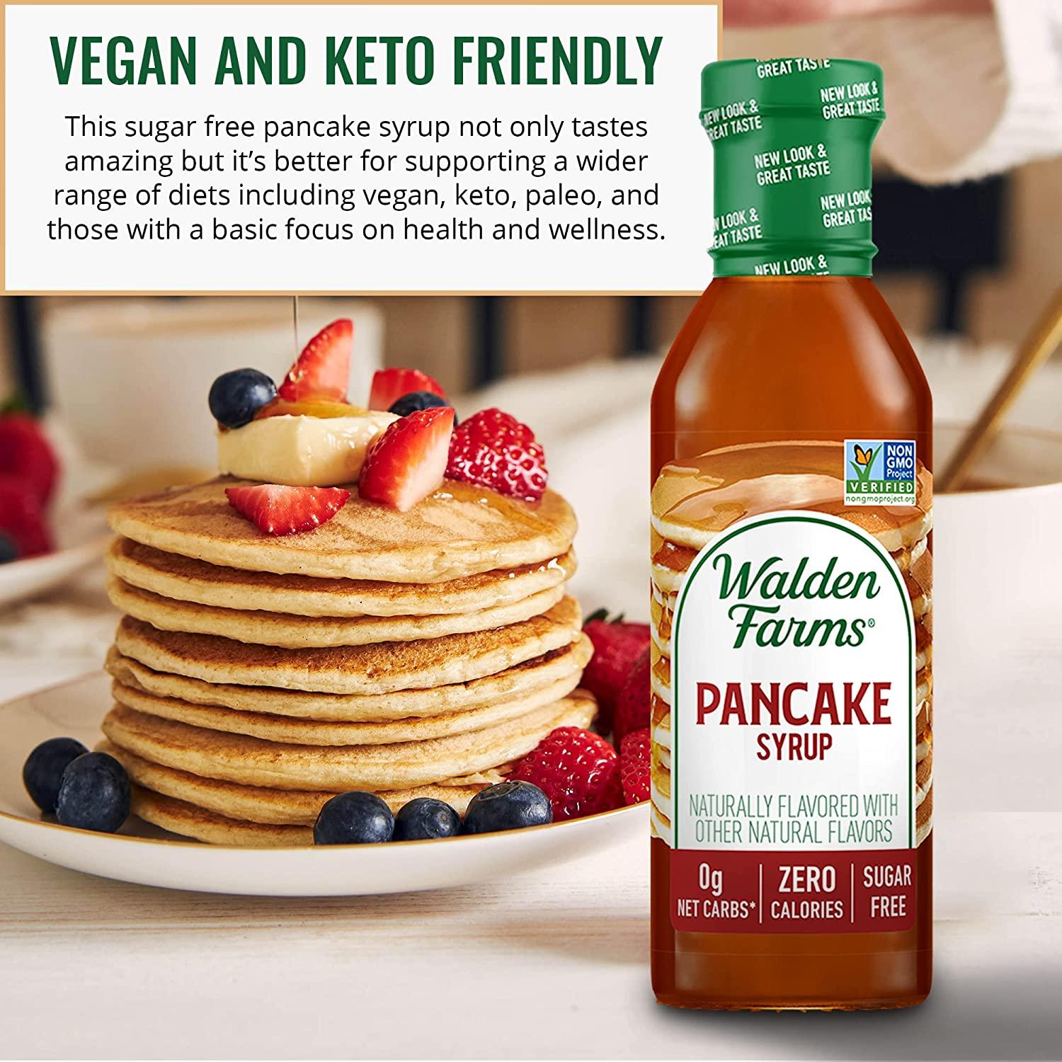 Walden Farms Pancake Syrup 12 oz. Sweet Syrup Near Zero Fat, Sugar