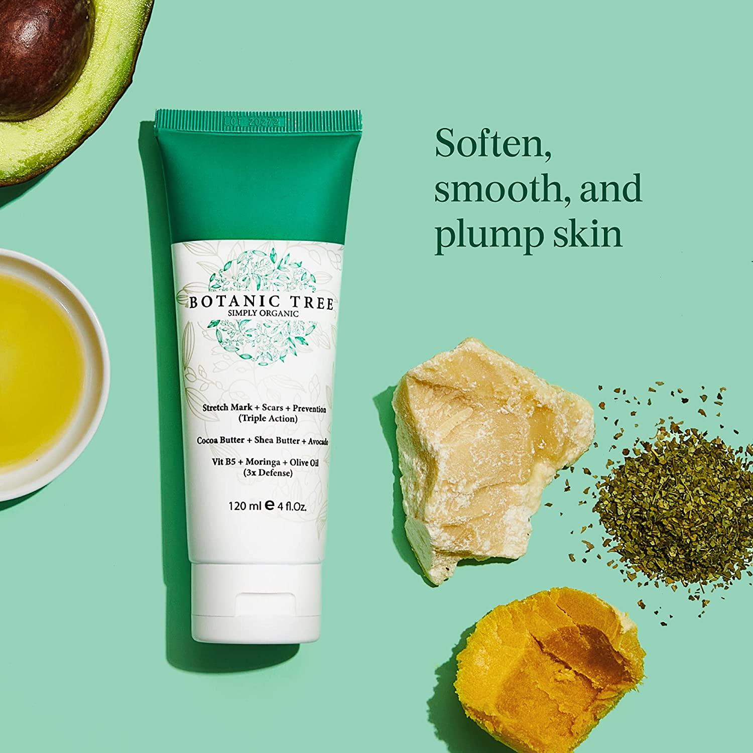 Botanic Tree Cocoa Butter Stretch Mark Cream for Pregnancy Belly