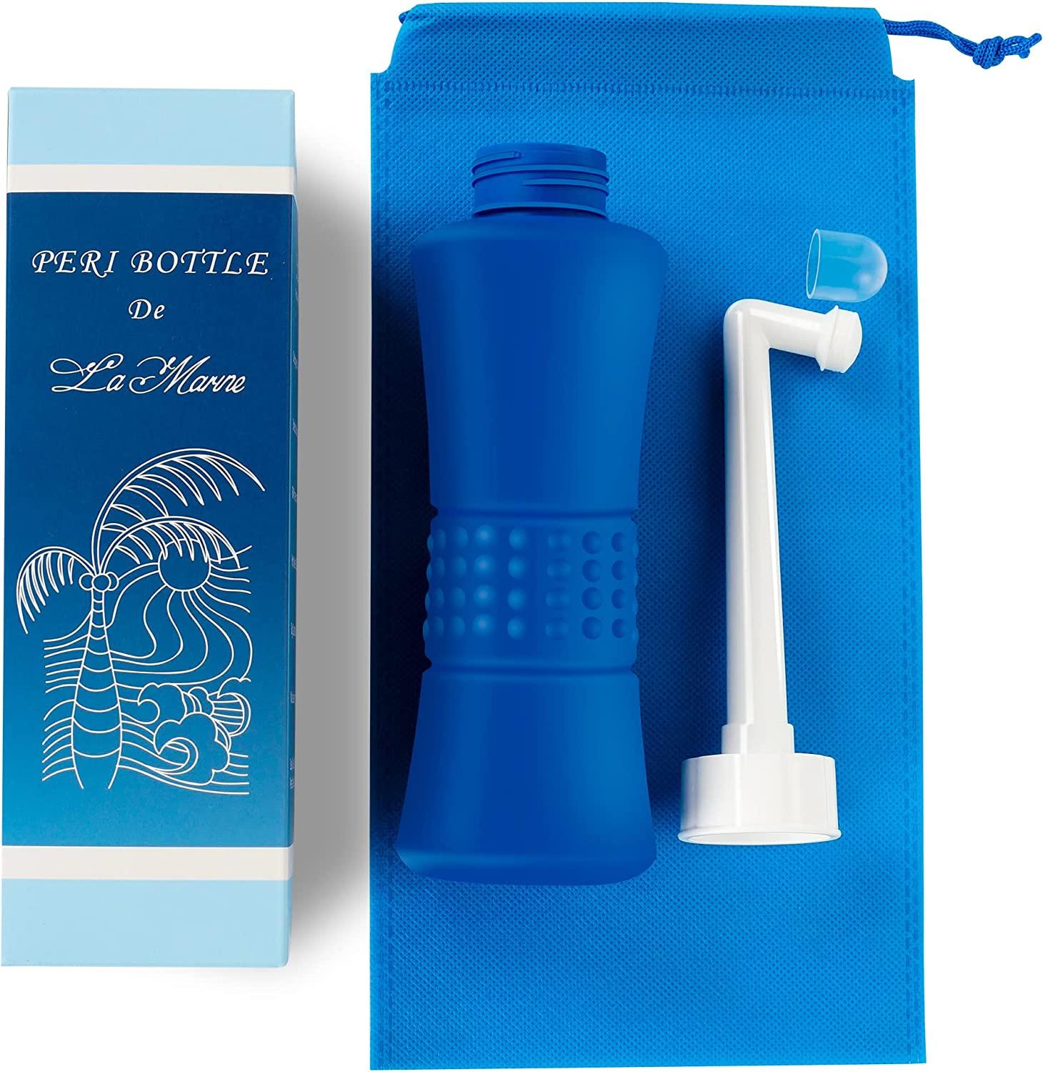 LAMARINE Professional Peri Bottle AKA Portable Bidet for Postpartum  Essentials, Feminine Care, Baby Showering, Special Patients, Alternative  for Toilet Paper and Travel Hygiene. Blue