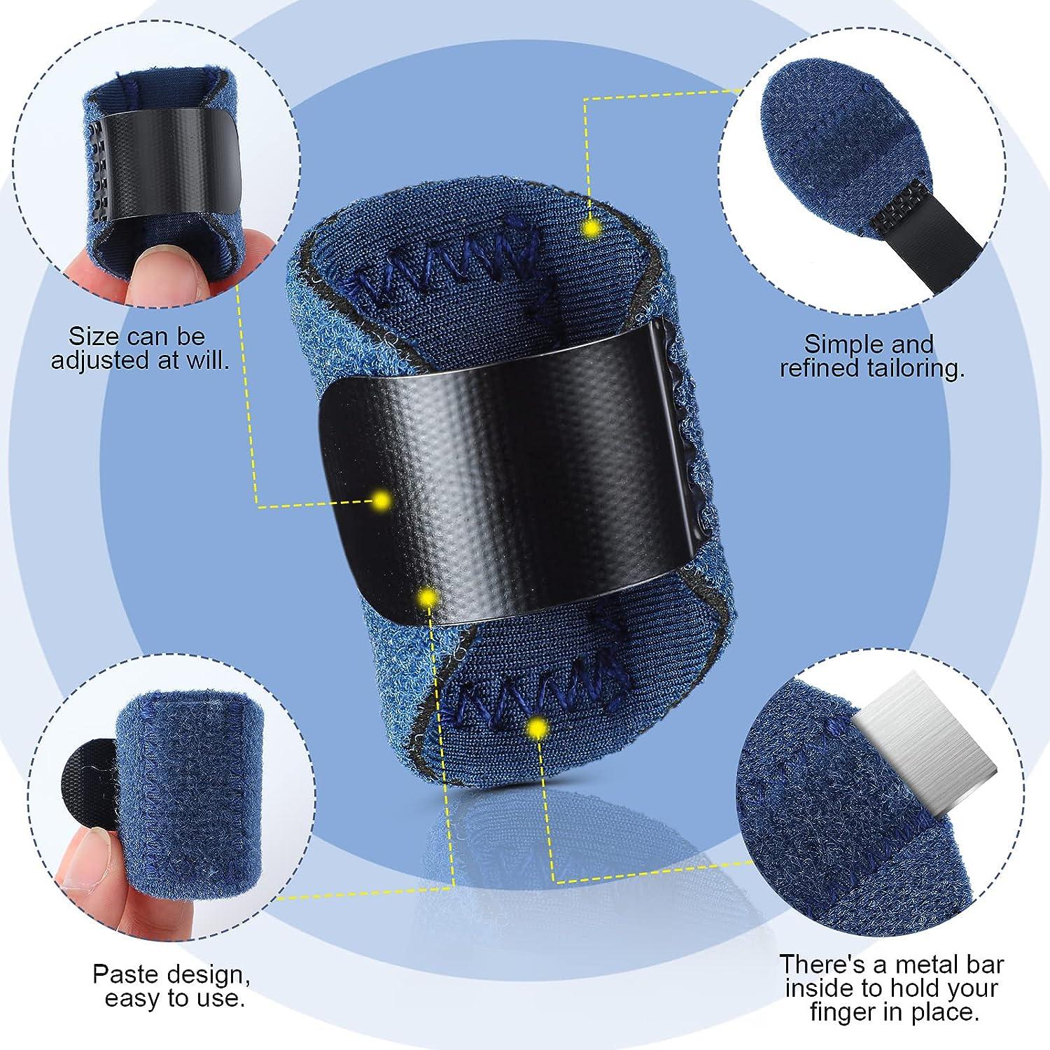 12 Pcs Finger Splints Adjustable Thumb, Middle, Index Finger Brace