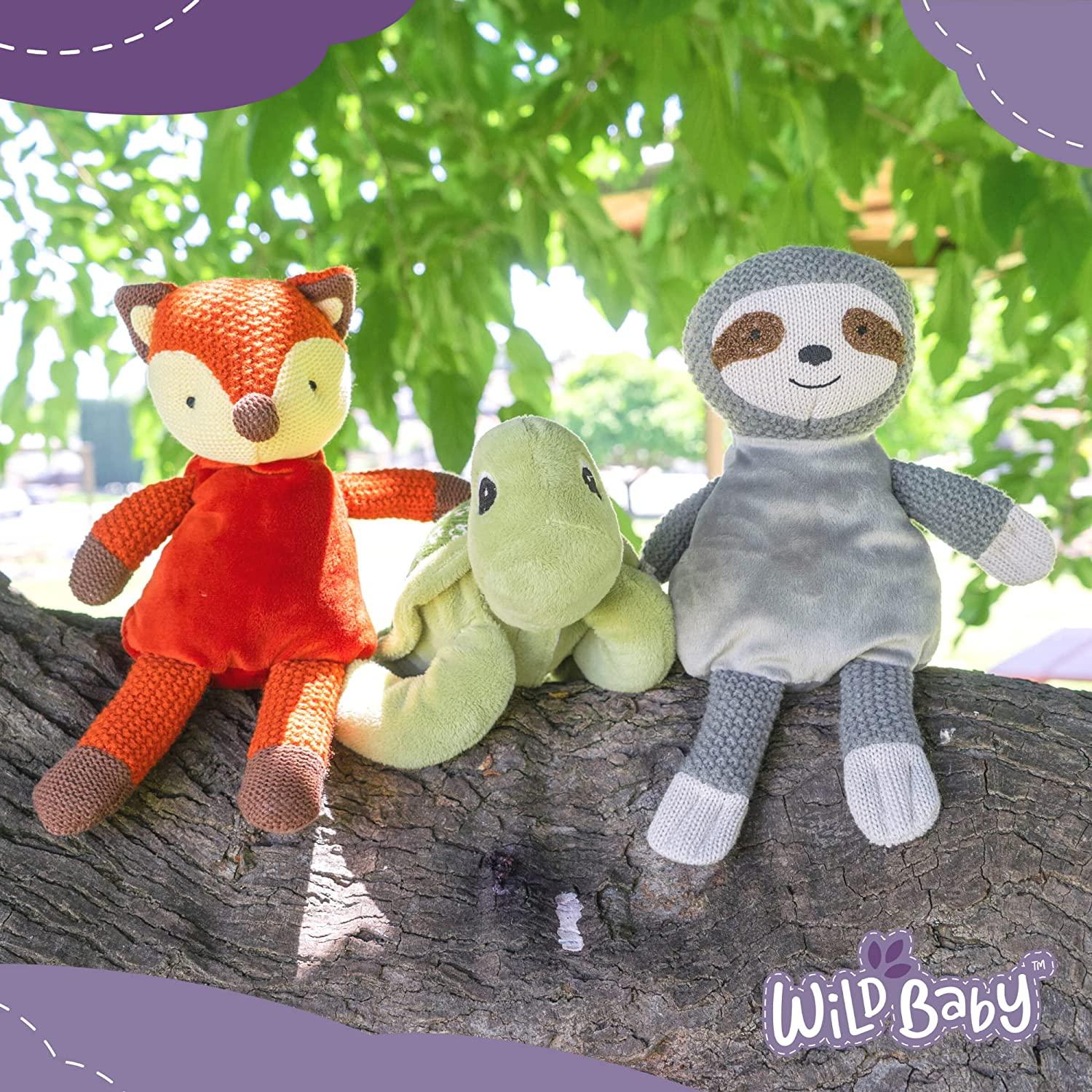 WILD BABY Microwavable Sea Turtle Stuffed Animal with Lavender Scent