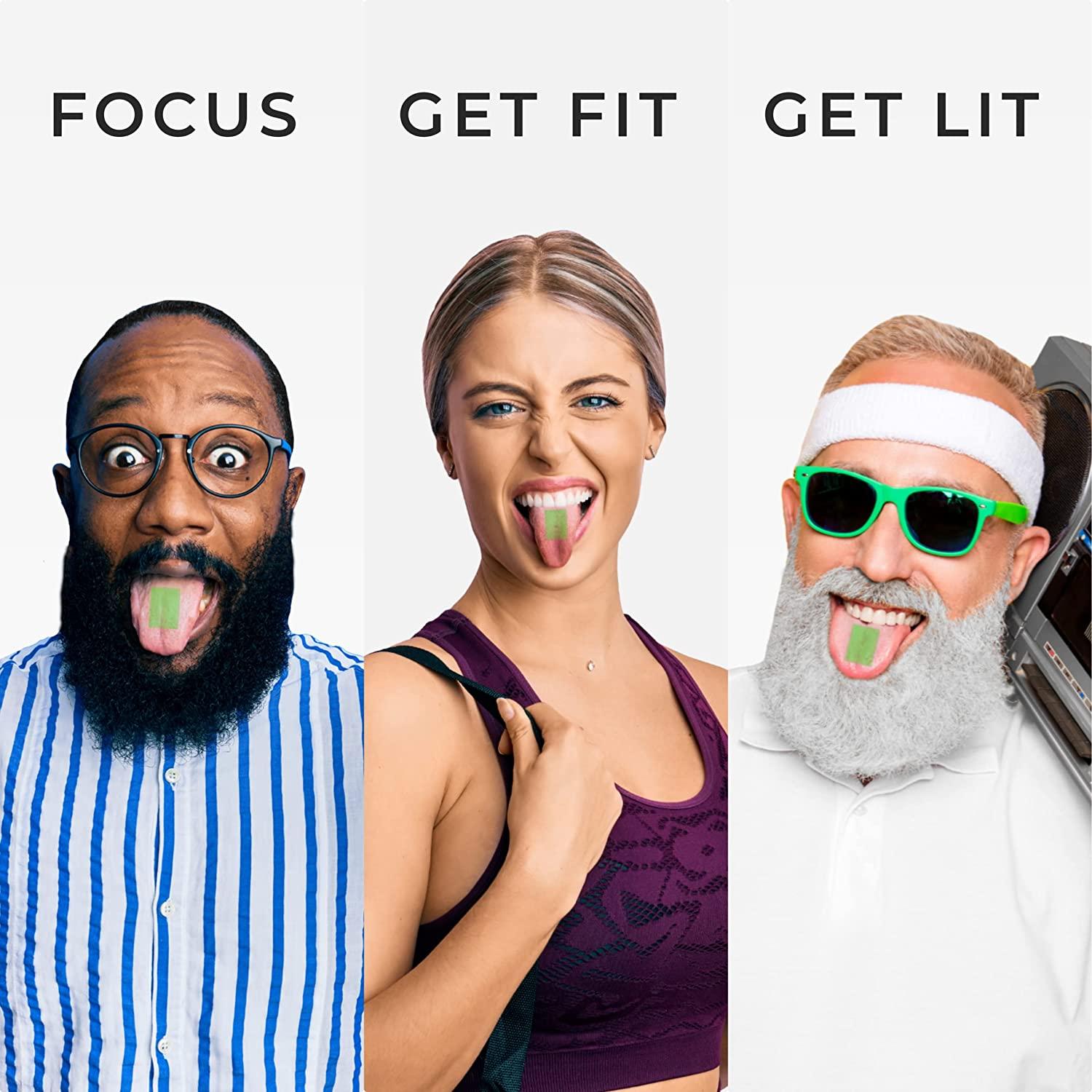 Habit Caffeine Strips 80mg 3 Pack Spearmint 36 Energy Strips