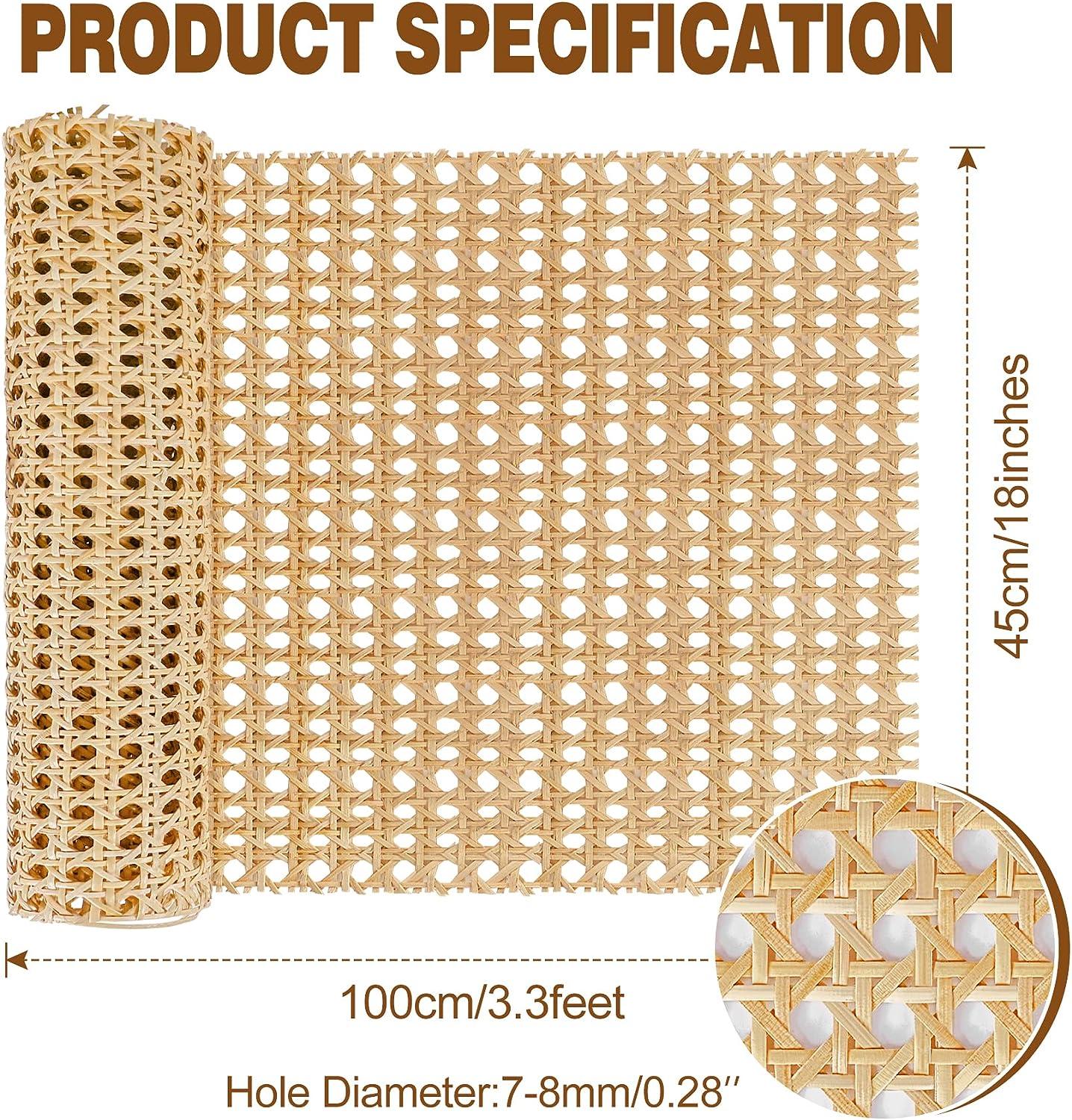 18 Width Rattan Pressed Cane bing Sheet for Caning Projects 3.3FT