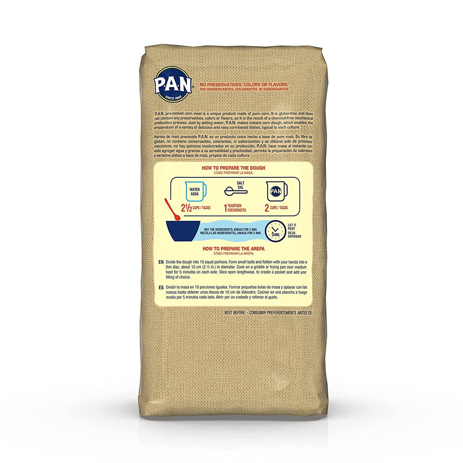 P.A.N. Whole Grain White Corn Meal Precooked Gluten Free and Kosher