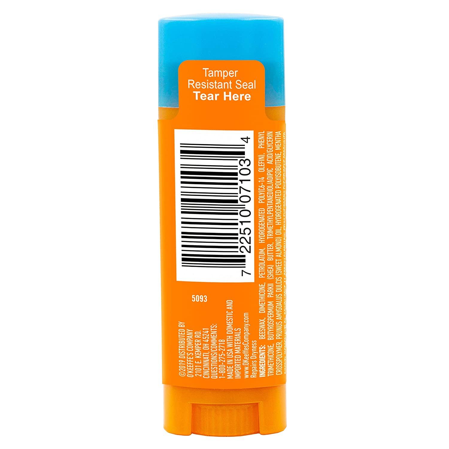 O'Keeffe's Cooling Relief Lip Repair Lip Balm for Dry, Cracked Lips