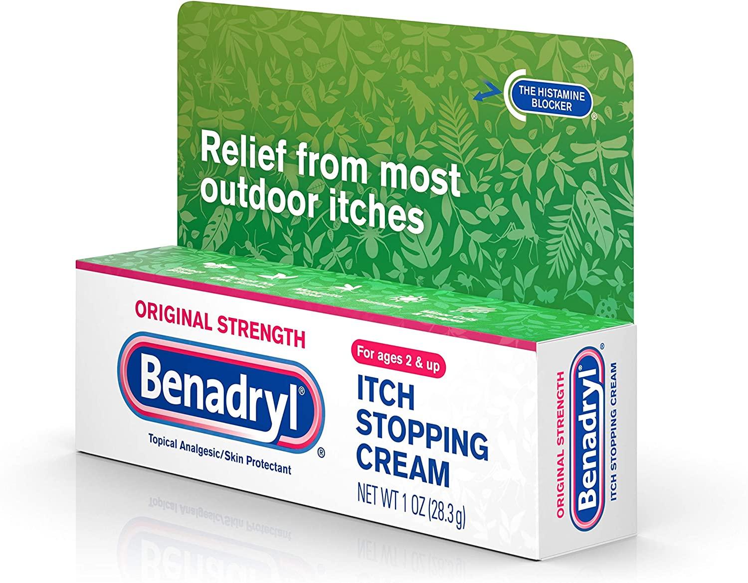 Benadryl Original Strength Itch Stopping Cream Ages 2+ 1 oz (28.3 g)