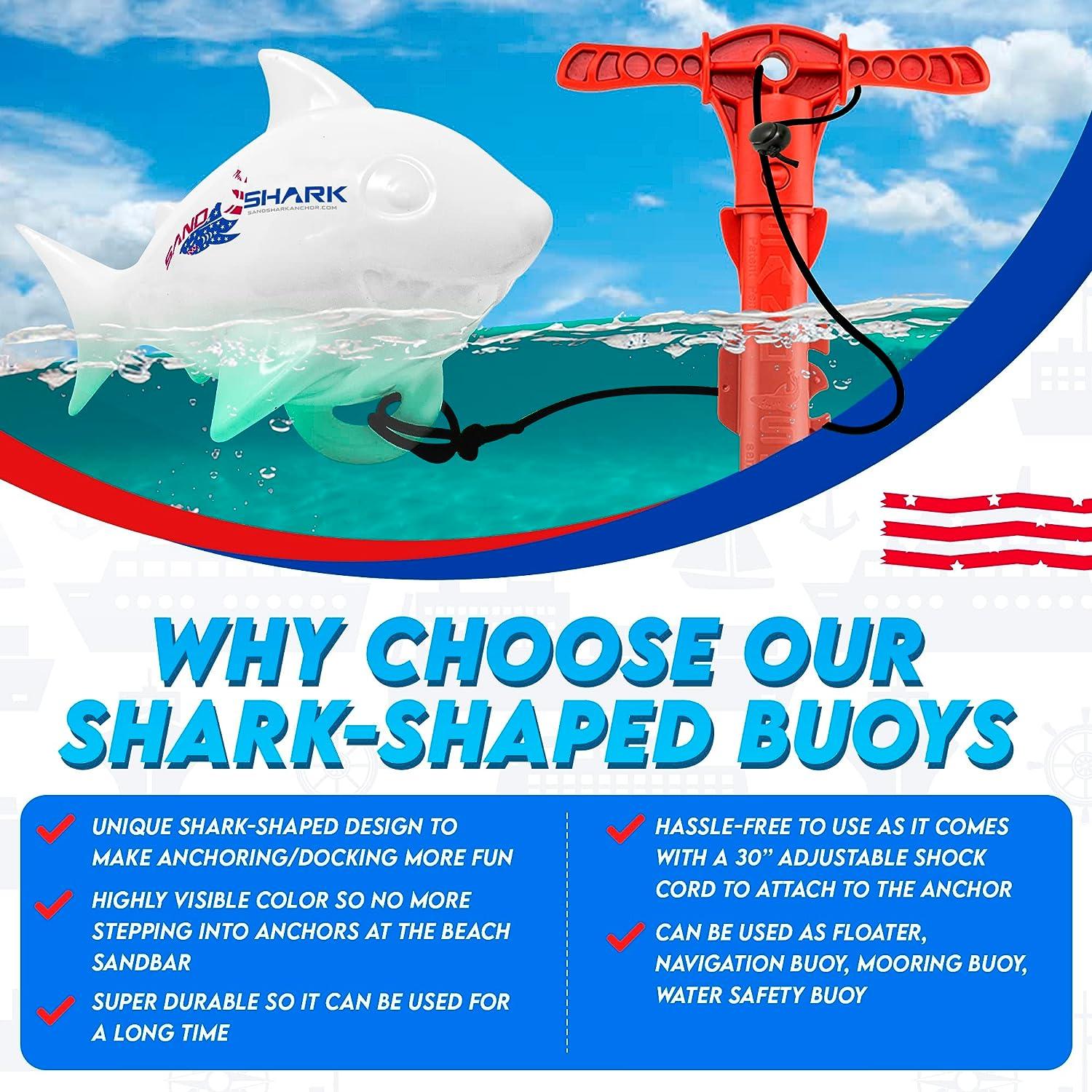 SandShark Premium Floating Anchor Marker Buoy High Visibility for