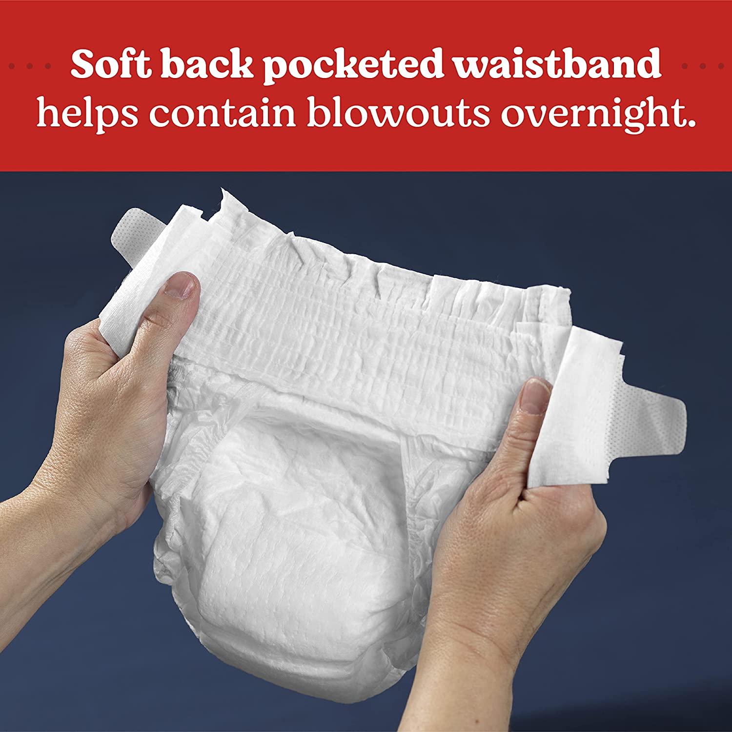 Size 5 nighttime diapers top