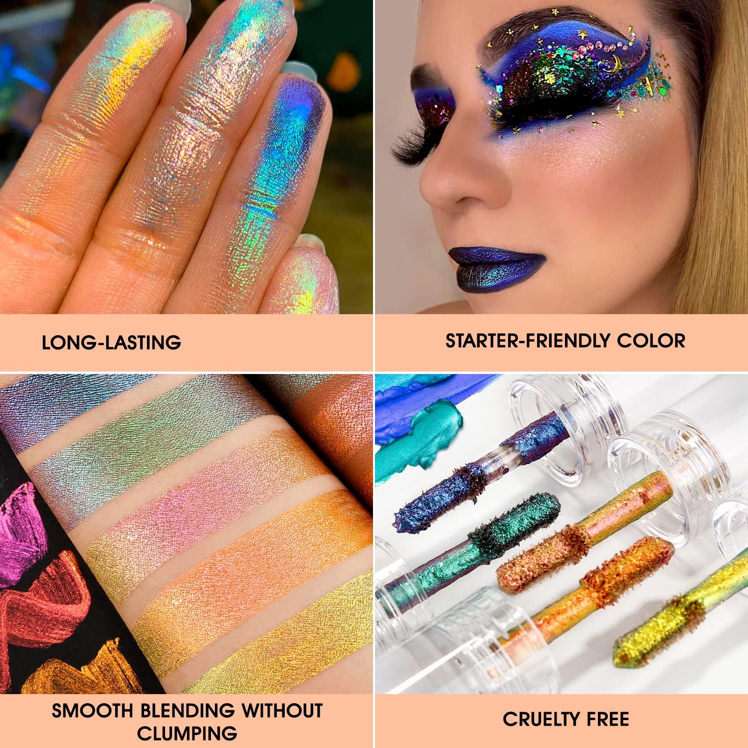elfbar elfa master akku DE'LANCI Holographic Duochrome Liquid Eyeshadow Set - Coral, Elf, Galaxy |  Buy Now with Express International Delivery