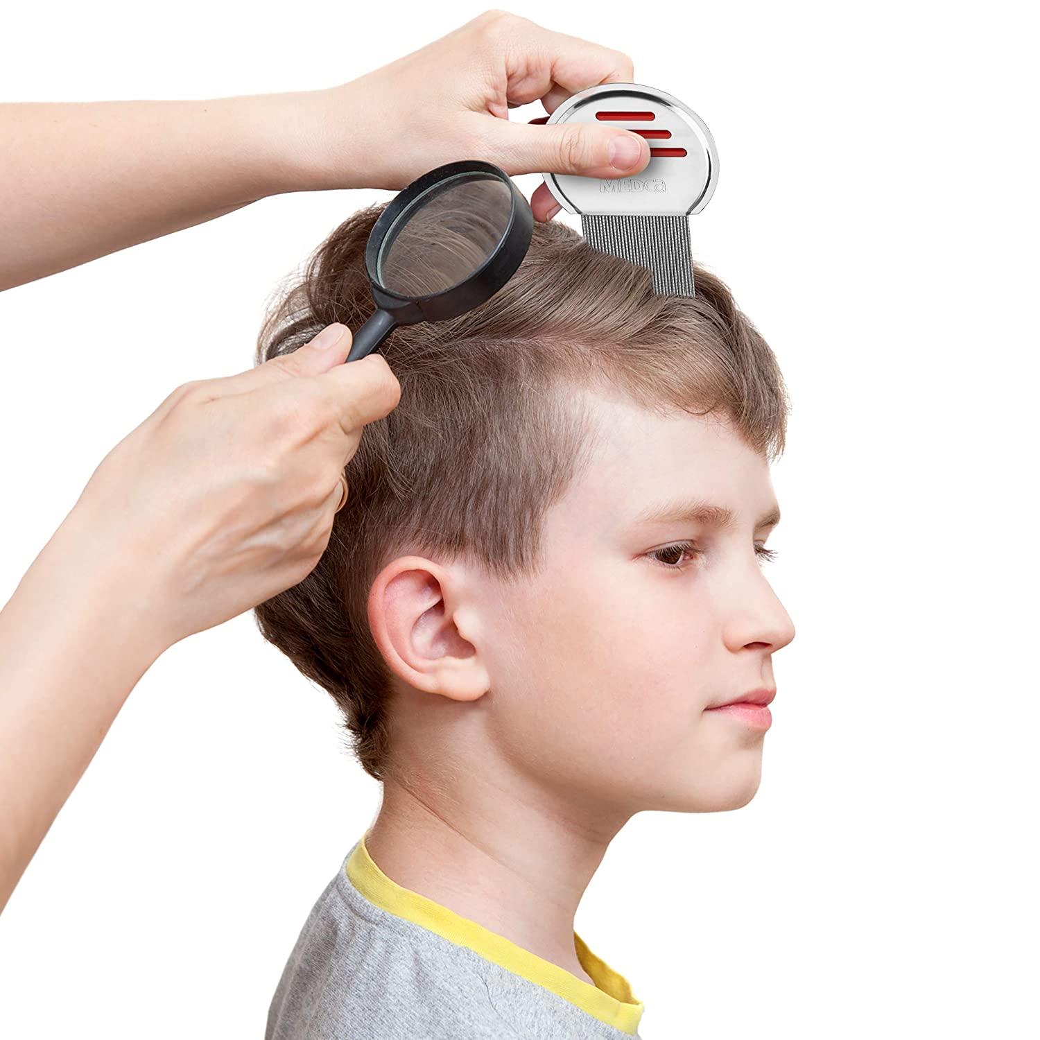 Stainless Steel Lice Comb (Pack of 2) Professional Head Lice