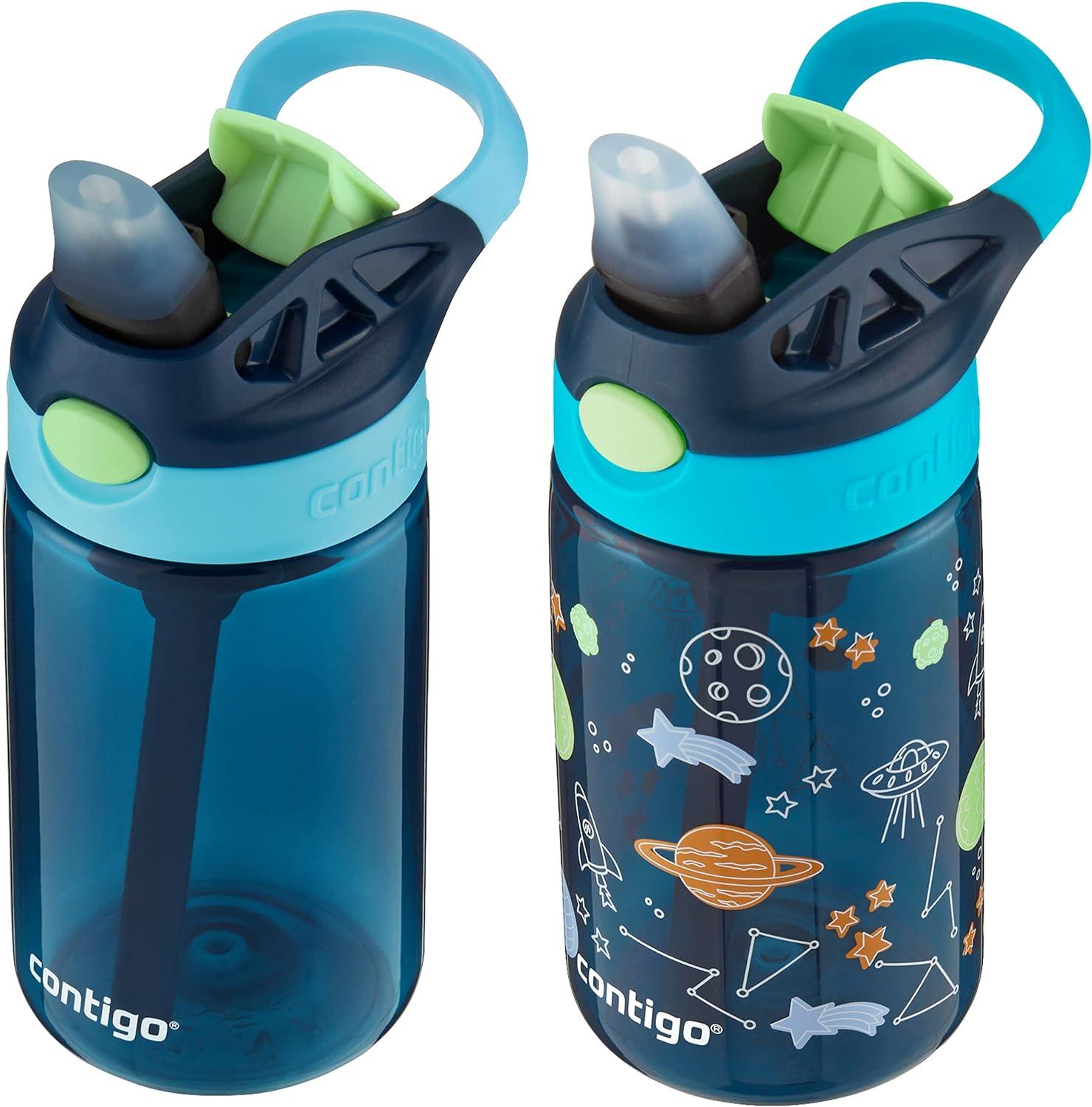 Contigo Aubrey Kids Cleanable Water Bottle With Silicone Straw And  Spill-Proof Lid, Dishwasher Safe, 20oz, Eggplant on Galleon Philippines