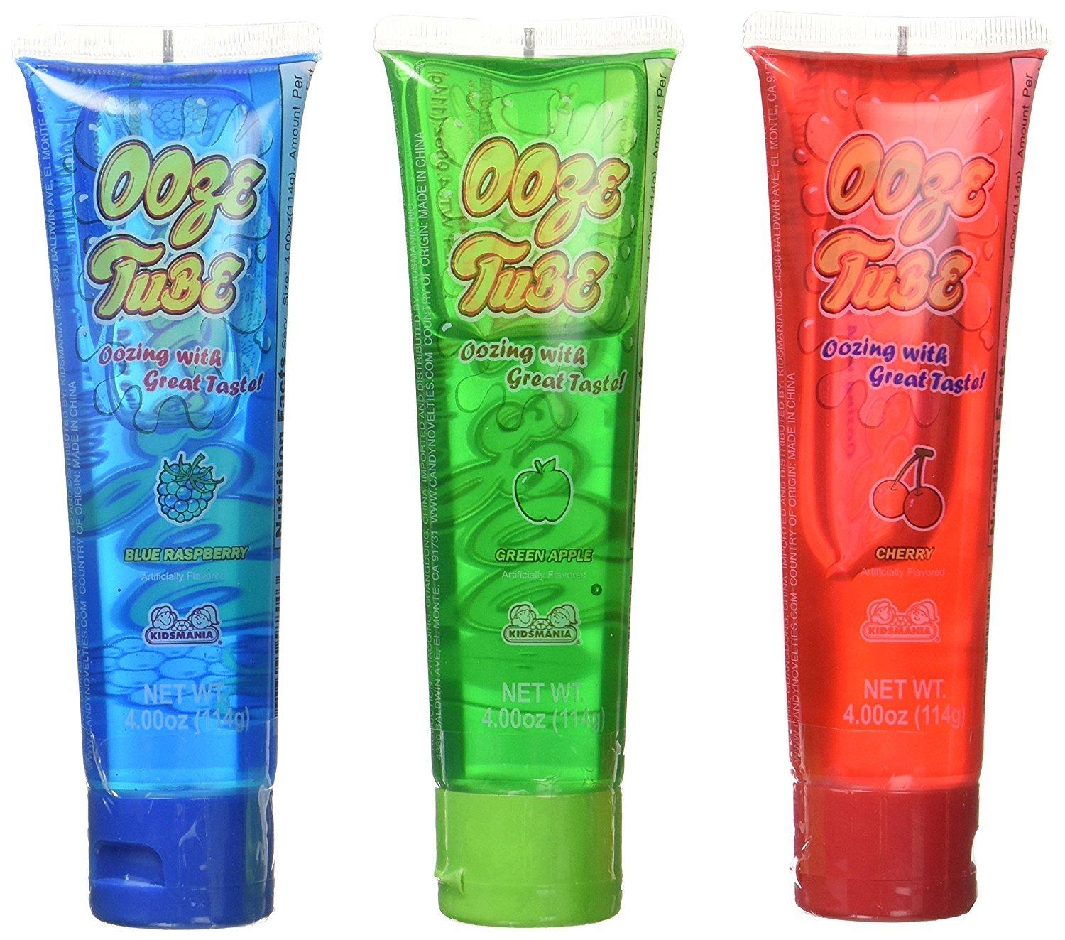 Set of 3 Kidsmania 4oz Ooze Tubes! Oozing Delicious Flavors Blue