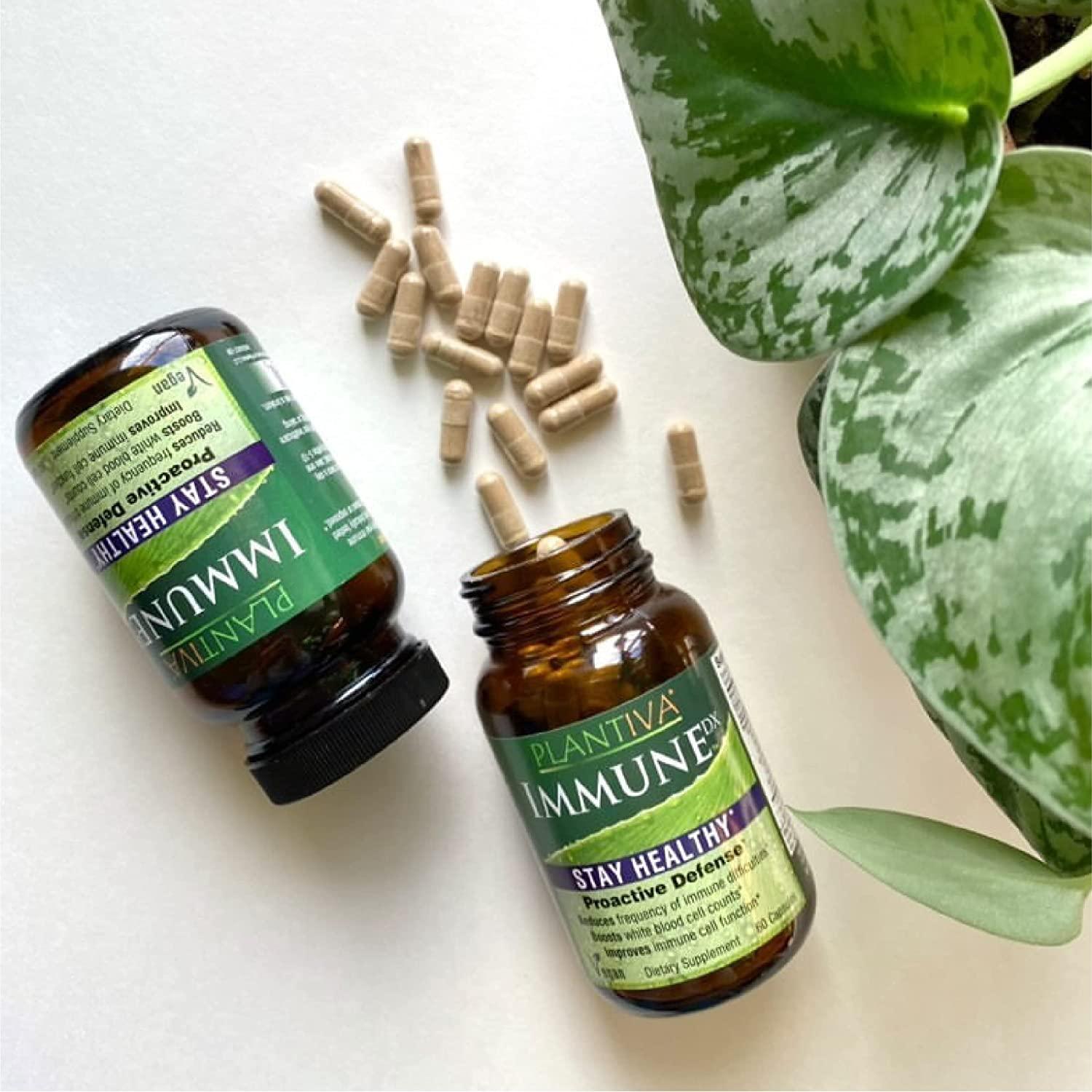 Plantiva ImmuneDx Healthy Immune Boost Daily Herbal Supplement, Natural