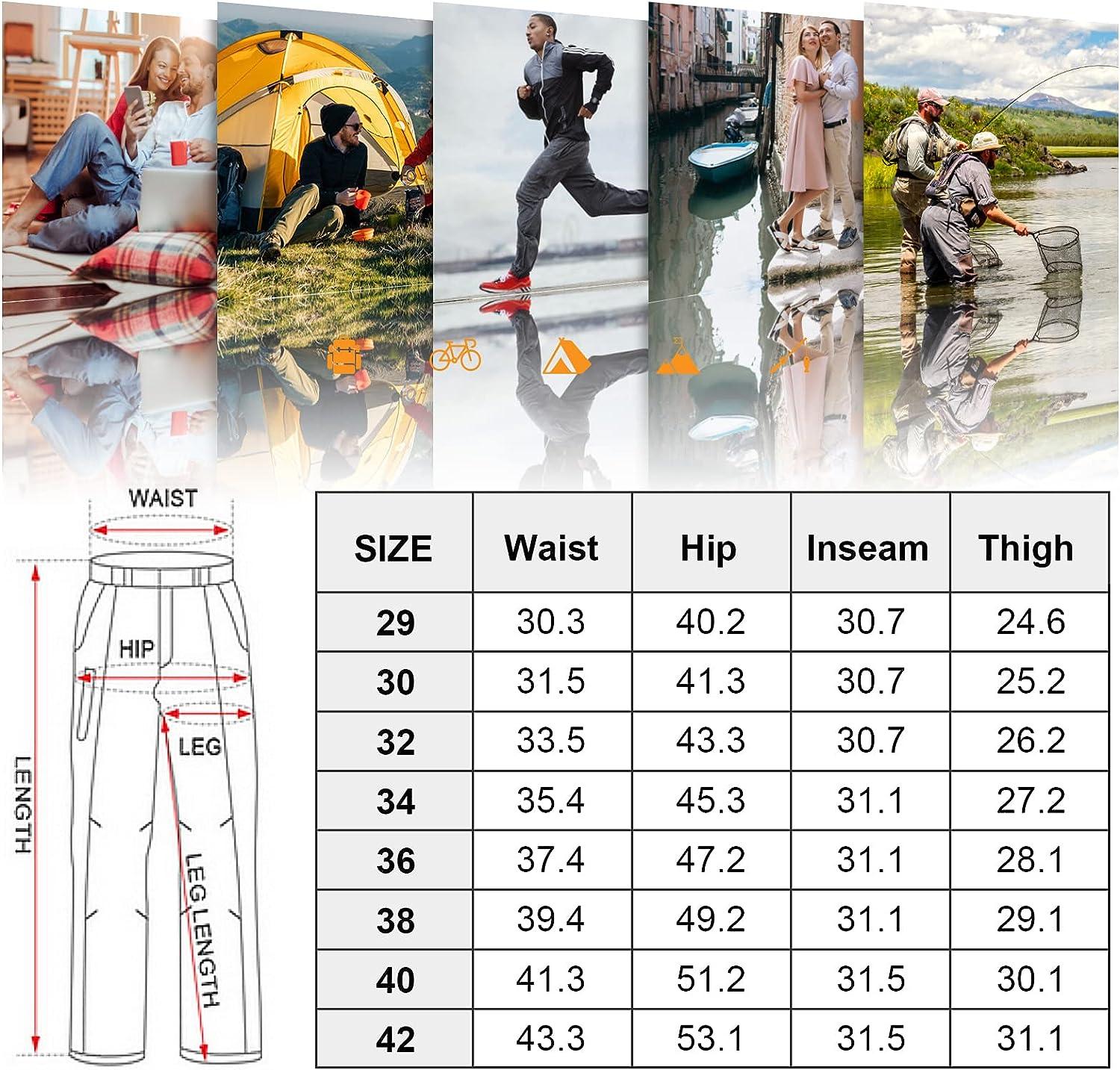 Mens Hiking Pants Convertible boy Scout Zip Off Shorts Lightweight