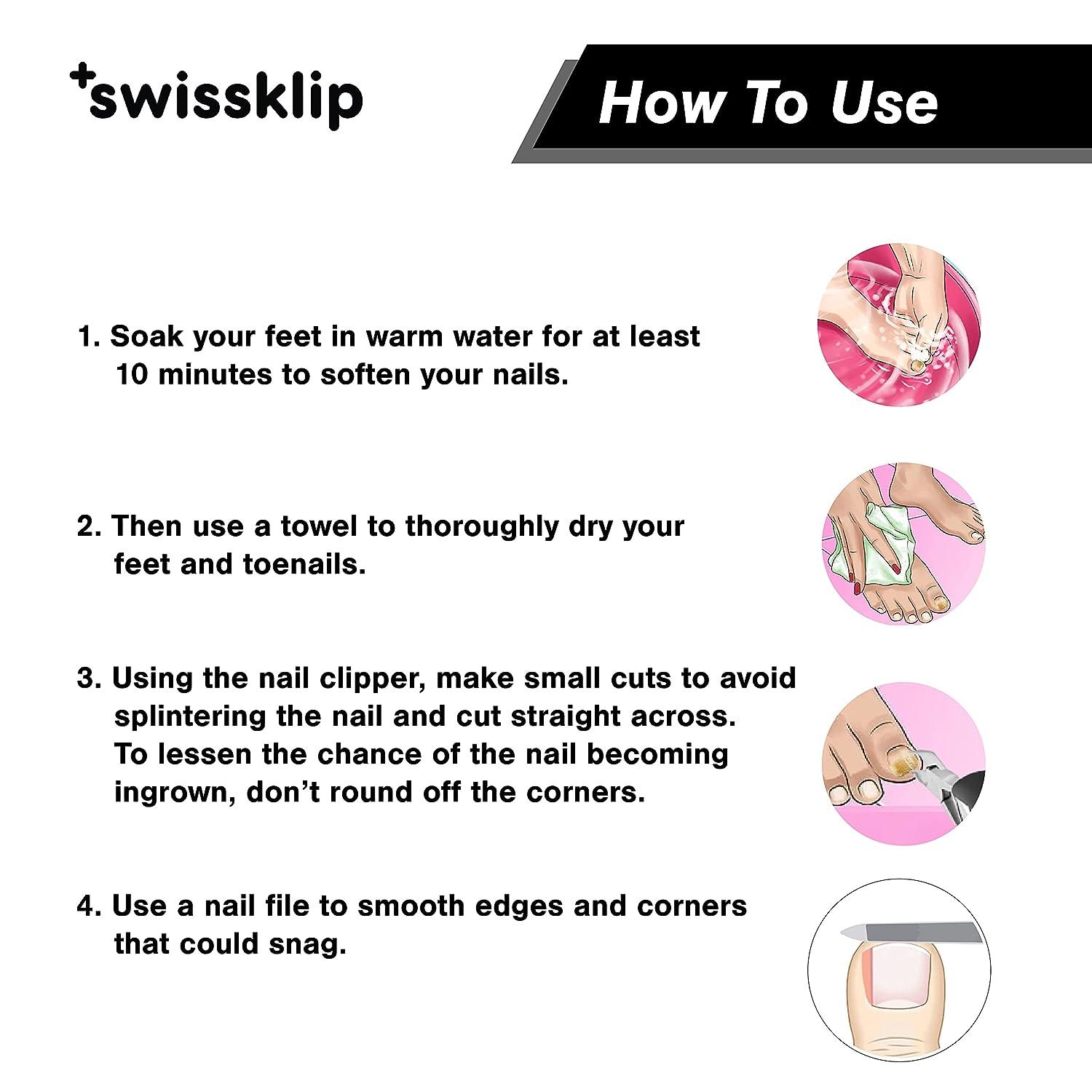  Swissklip Nail Clippers for Men I Well Suited as