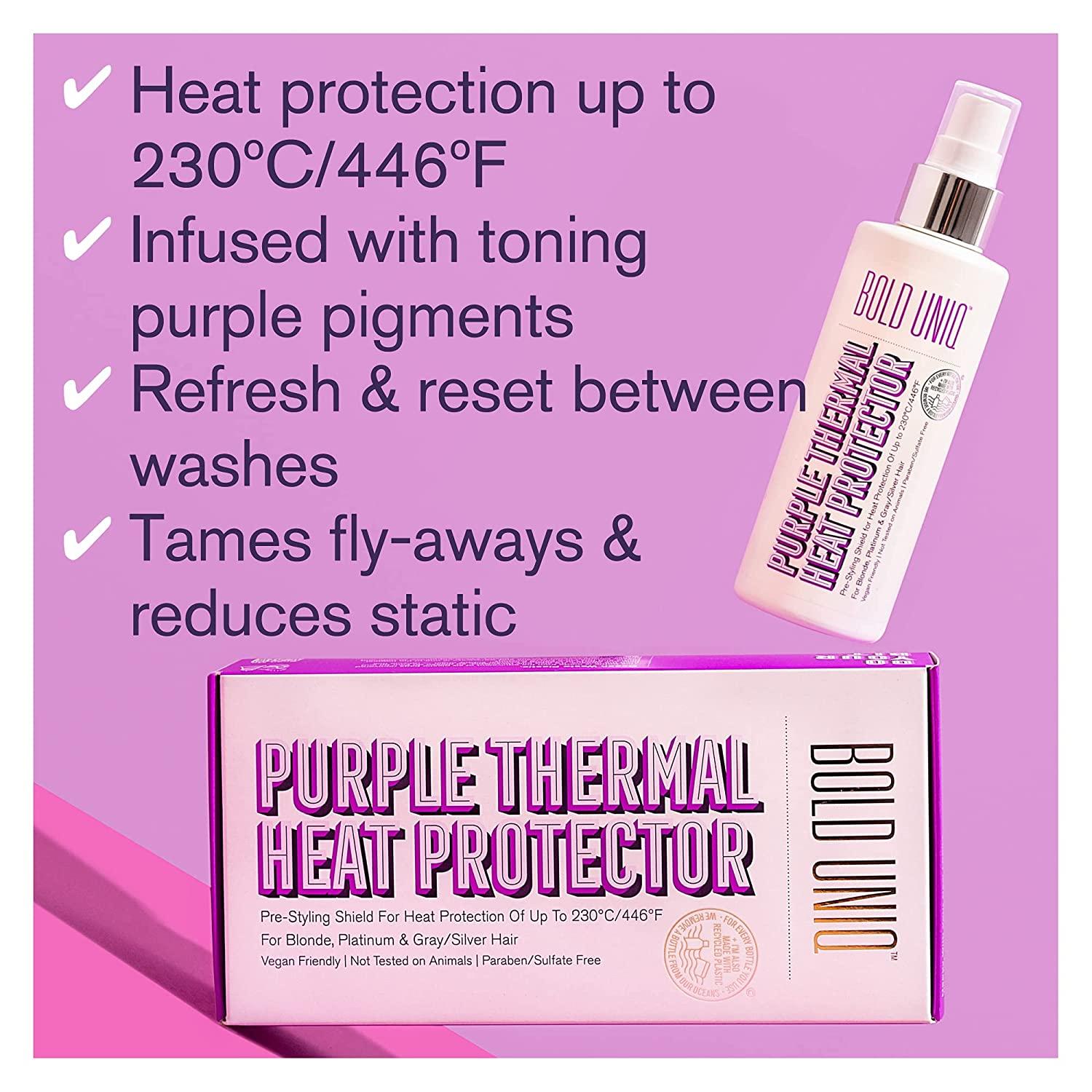 Heat Protectant Spray Formulated For Blonde, Platinum, Ash & Silver
