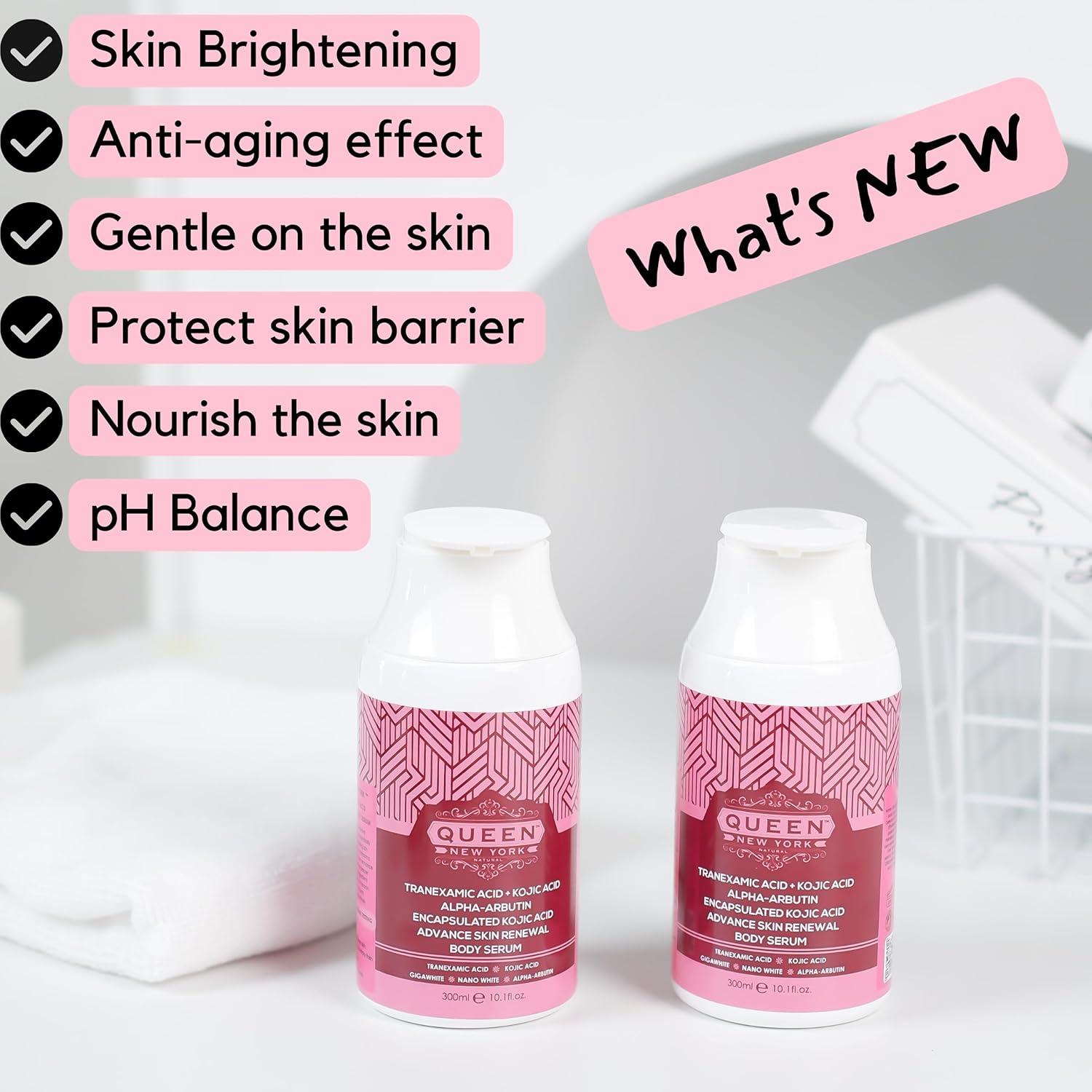 QUEEN TRANEX LOTION - Milky Body Serum with Kojic Acid Alpha